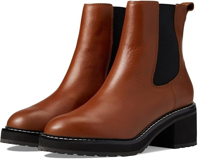 Madewell The Carina Platform Chelsea Boot, Dried Maple, Size 10 M