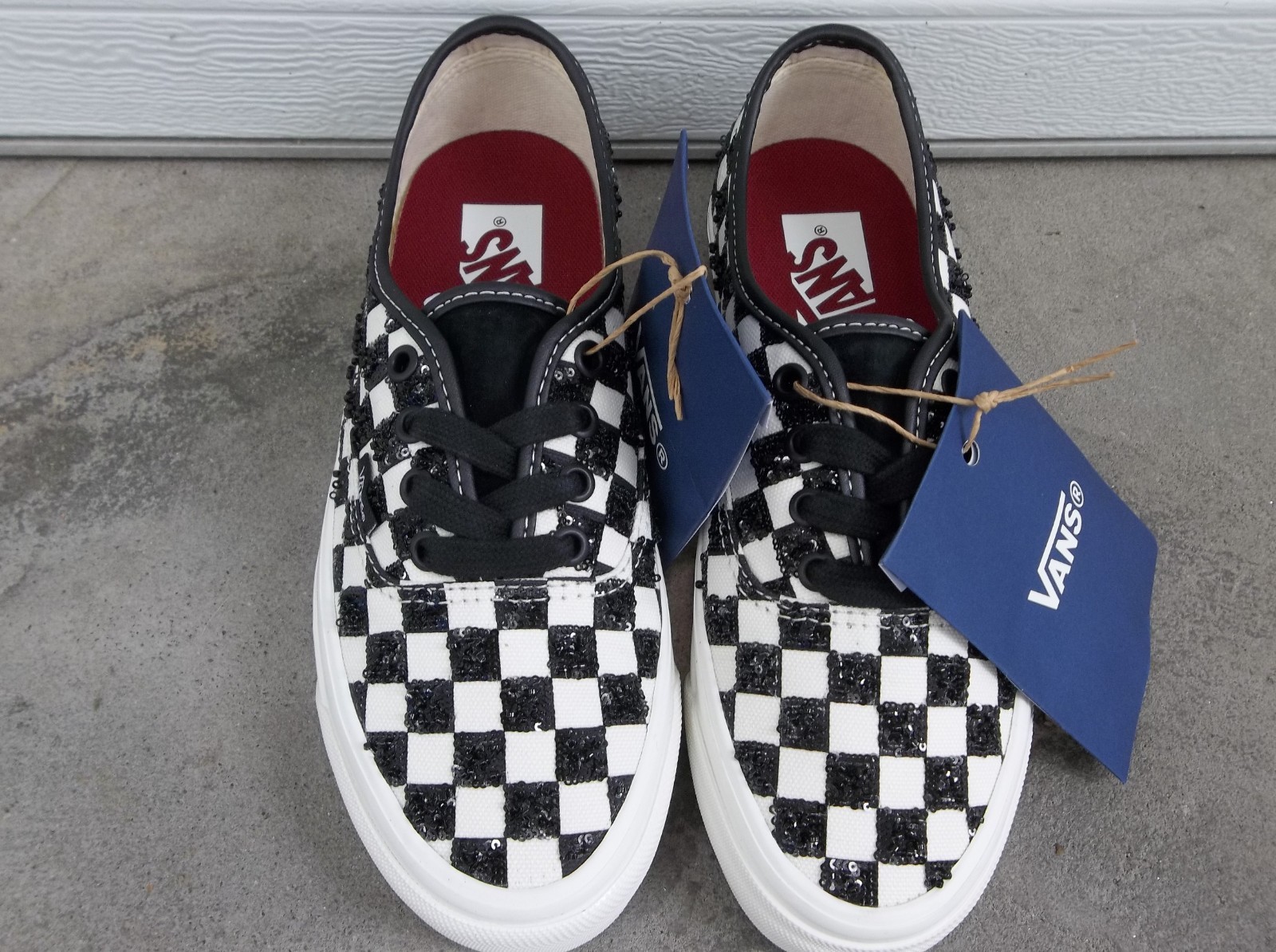 NWT WOMEN’S VANS LX AUTHENTIC BEADED CHECKERBOARD SNEAKERS/SHOES.SIZE 7.2026.