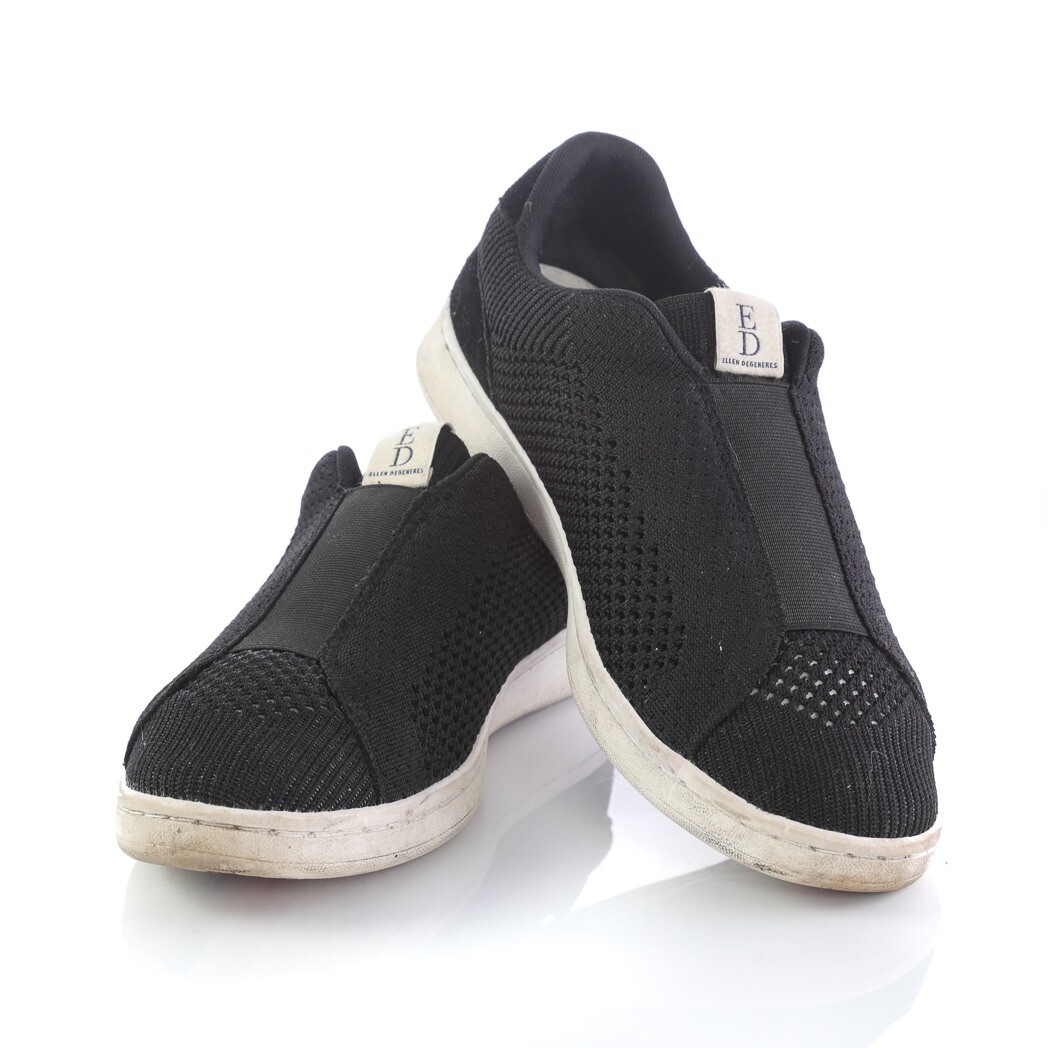 ED Ellen Degeneres Casbey Black Mesh Sneakers Loafers Comfort Shoes Womens 10