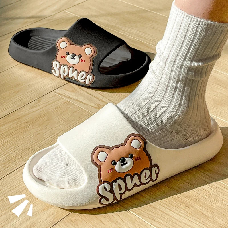Women wearing slippers for summer outings, new indoor home, bathroom, anti slip