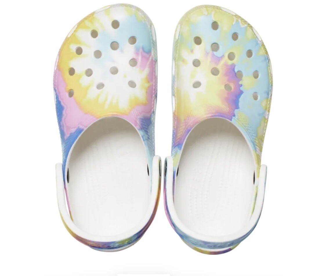 Crocs Men’s and Women’s Classic Tie Dye Clogs | Tie Dye Crocs| Slip On W-11 M-9