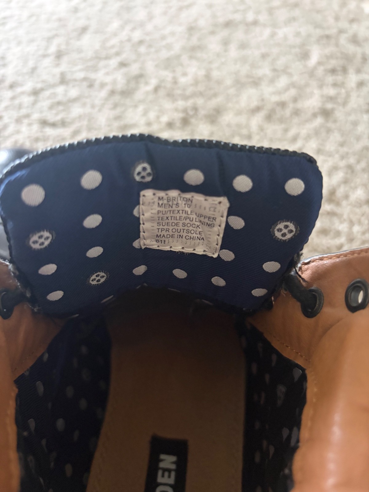 Men’s Steve Madden Cap Toe Boots
