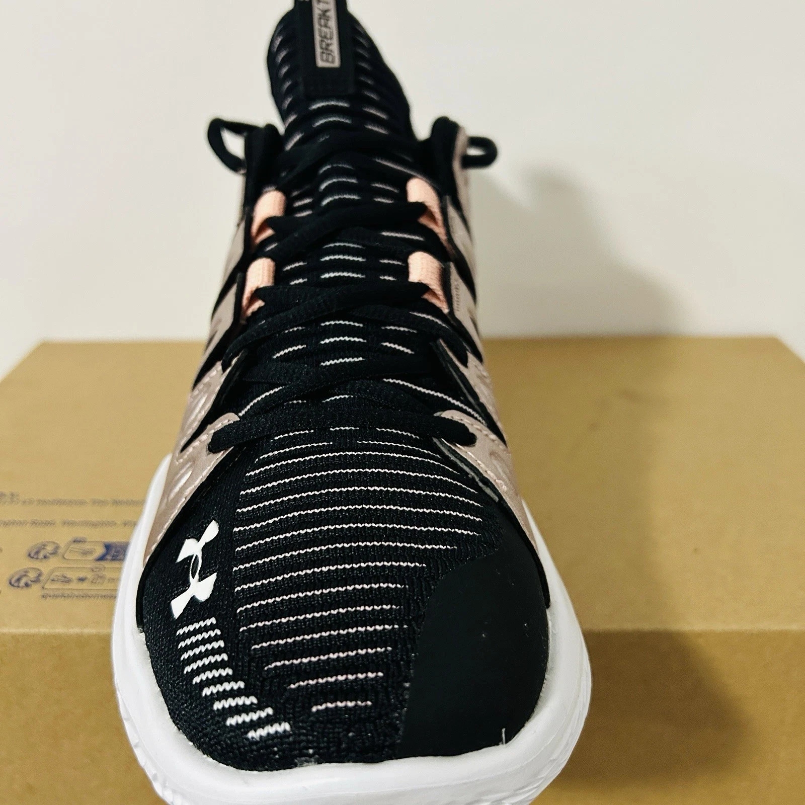 Under Armour UA Flow Breakthru 4 Womens Black Rose Gold,Choose Sz, Retail $150