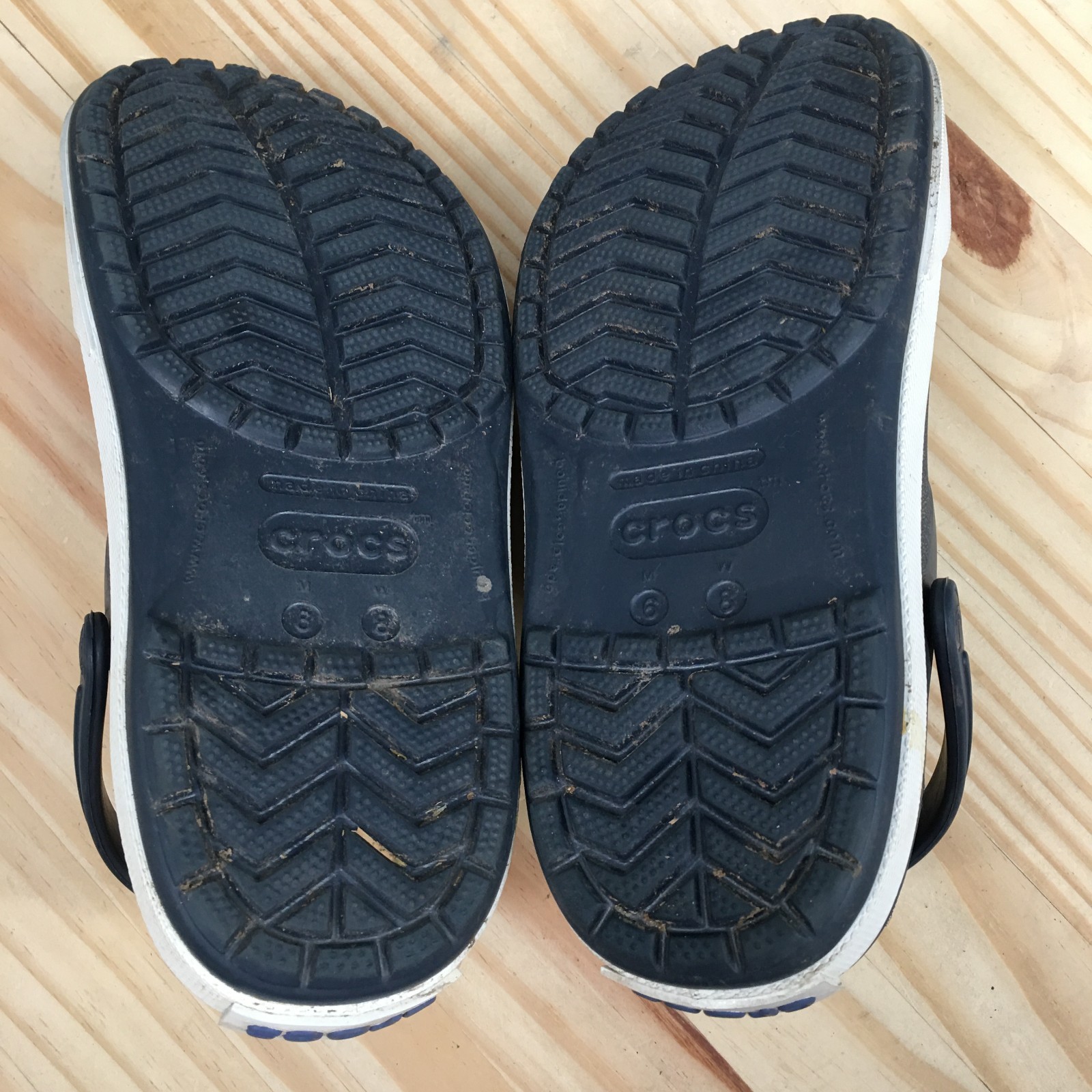 Crocs Crocband II Sporty Clogs Sandals Mens 6 Womens 8 Blue Croslite 11989