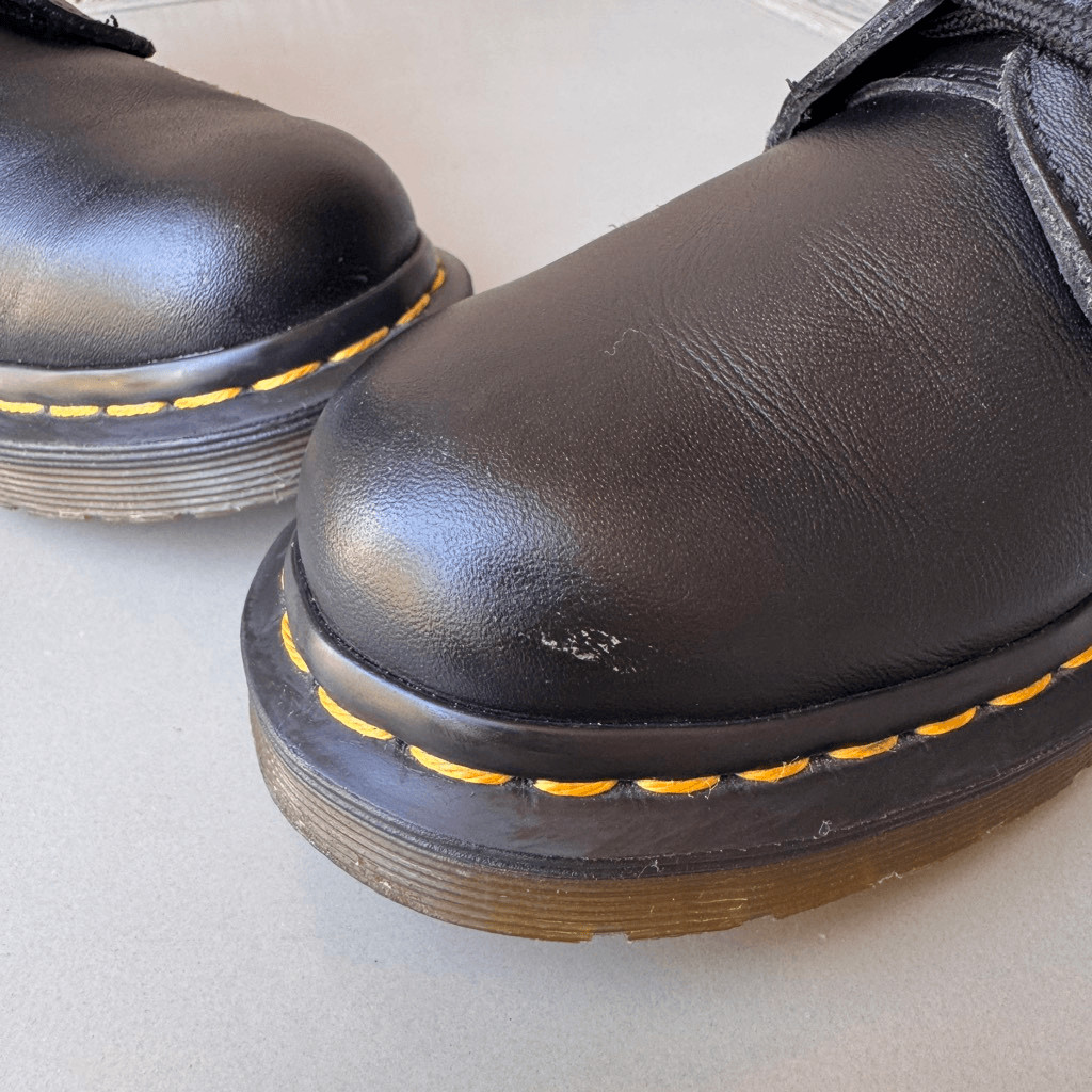 Dr Martens 1914 Vonda 14 Eye Lace Up Tall Boots Black Red Rose Womens 7US/38EU