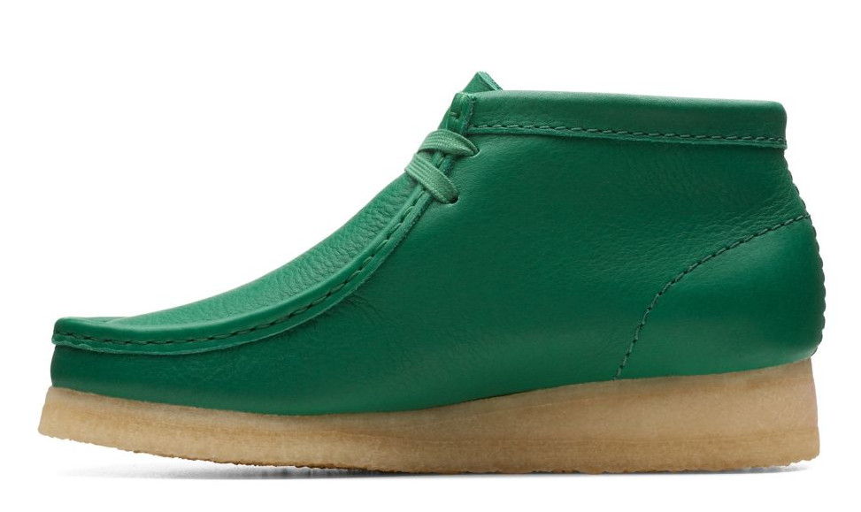 Clarks – Wallabee Boot – Castus Green Leather (WOMEN’S) – 26173234
