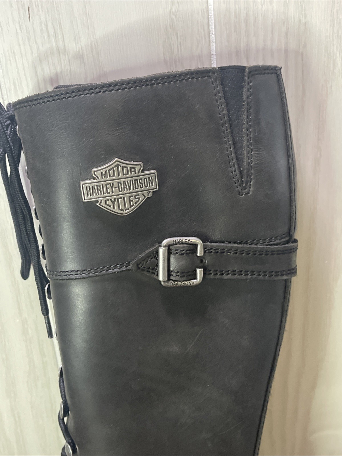 Harley-Davidson Women’s Beechwood 15″ Motorcycle Boots Black Size 9M D83856