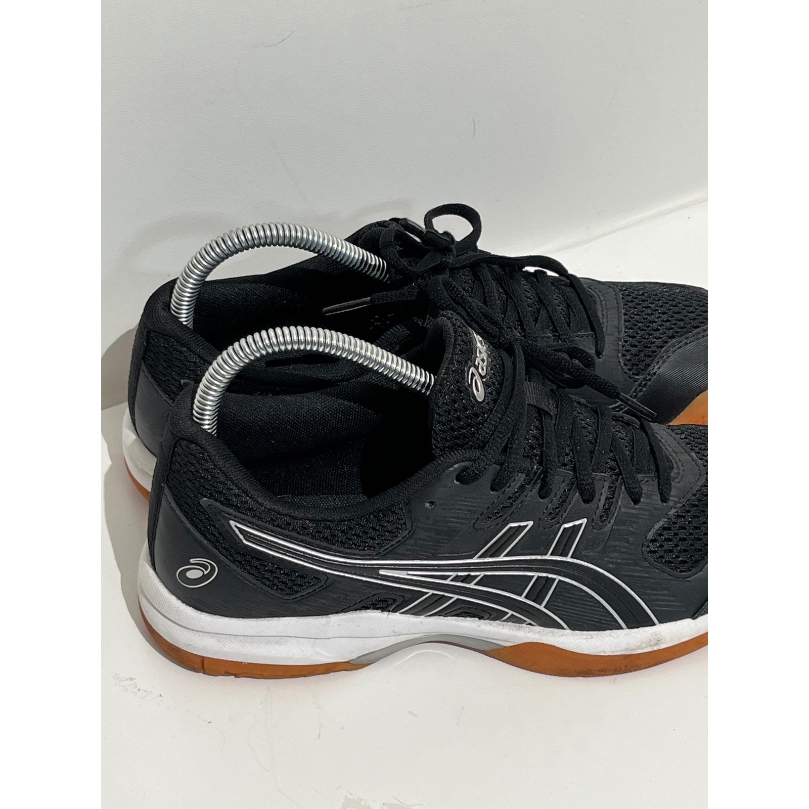 Asics Gel-Rocket 9 Volleyball Shoes Black White Gum Sole Indoor Court Sneakers