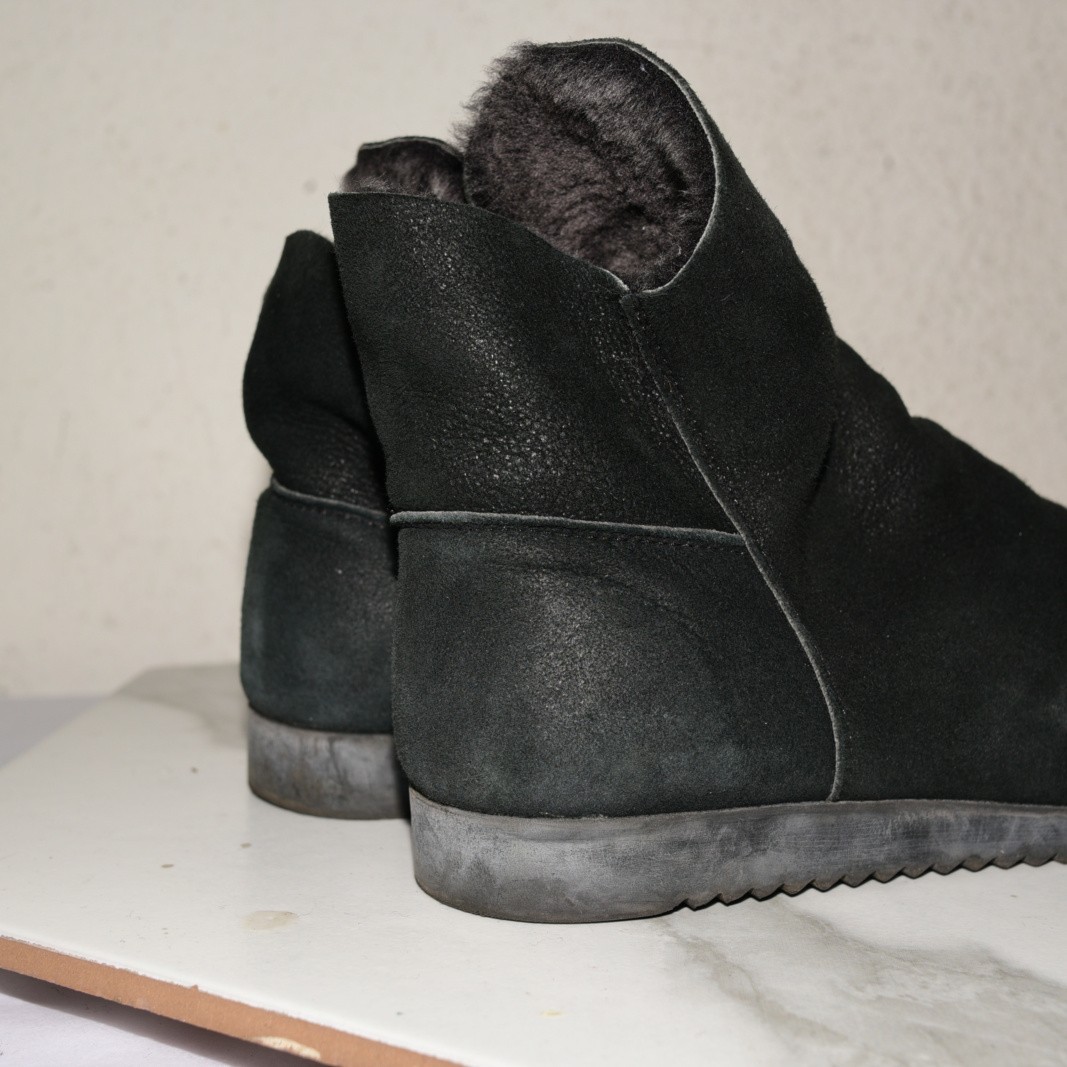 Arche Baosha Ankle Boot Sheepskin Leather Black Women 39