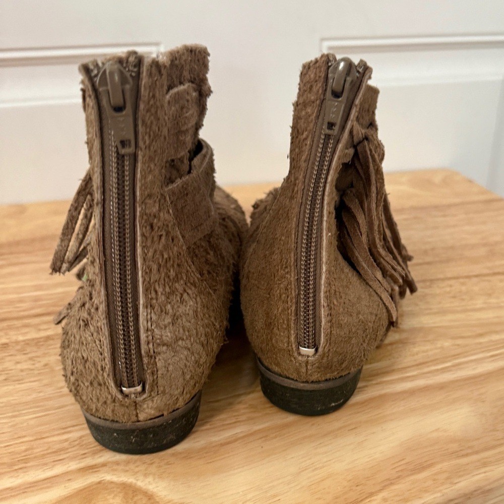 Free People Textured Tan Ankle Booties New – Grunge
