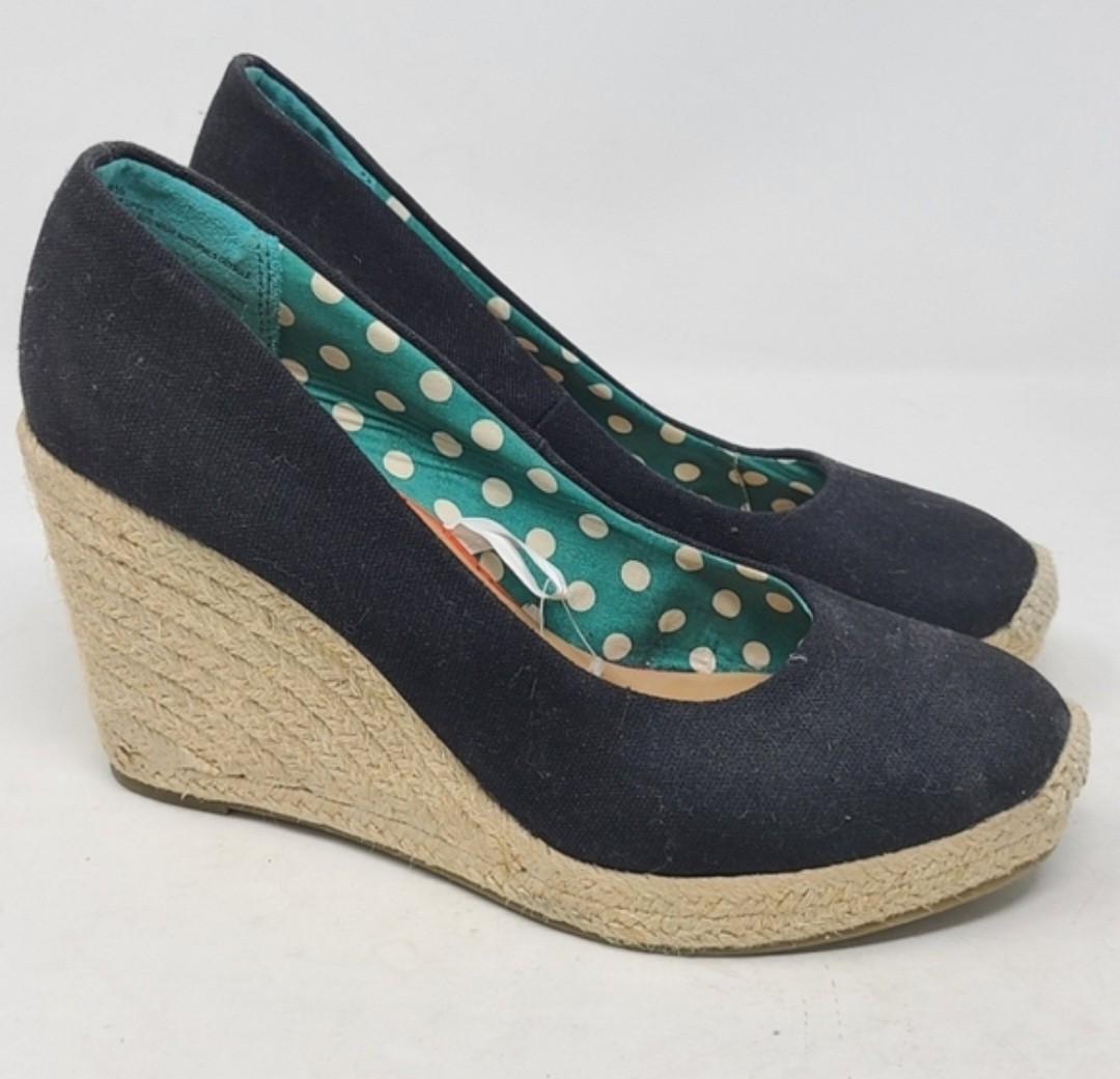 MERONA Canvas Slip On Espadrille Wedge Heels Women’s Size 9.5