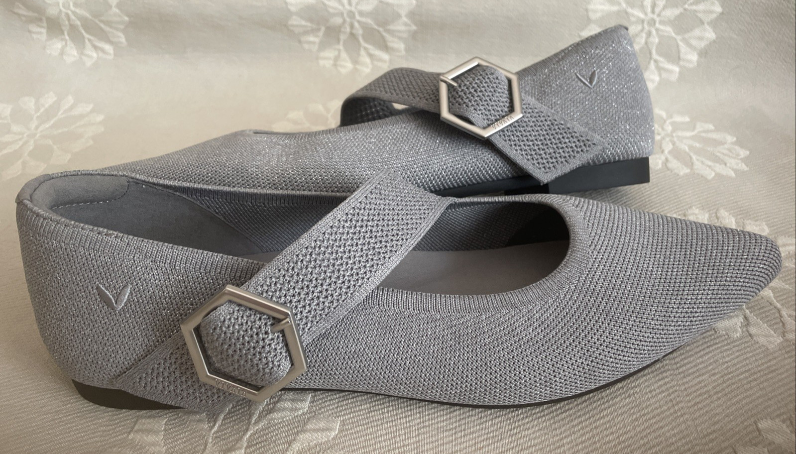 Vivaia Pointed-toe Mary-Jane Flats (Maria) Sz 43