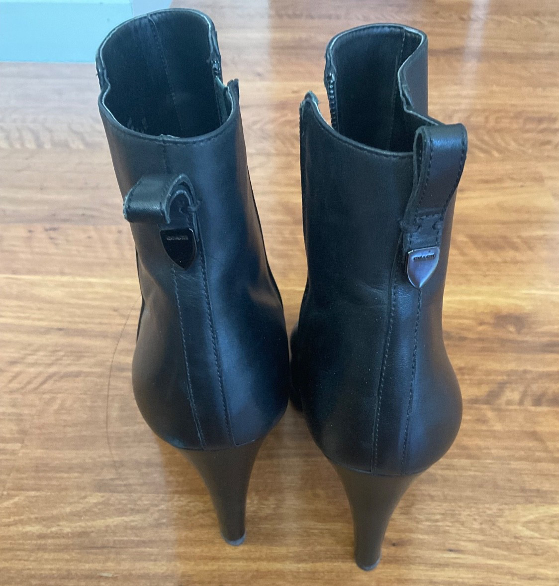 Coach black boots 8.5
