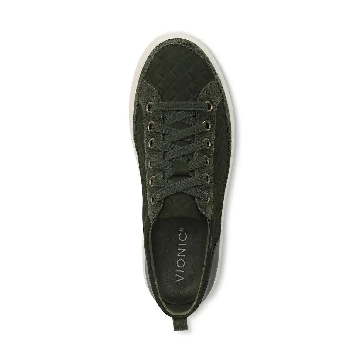 Vionic Winny Sneaker, Olive Moss Leather – US Stock, No Import Fees