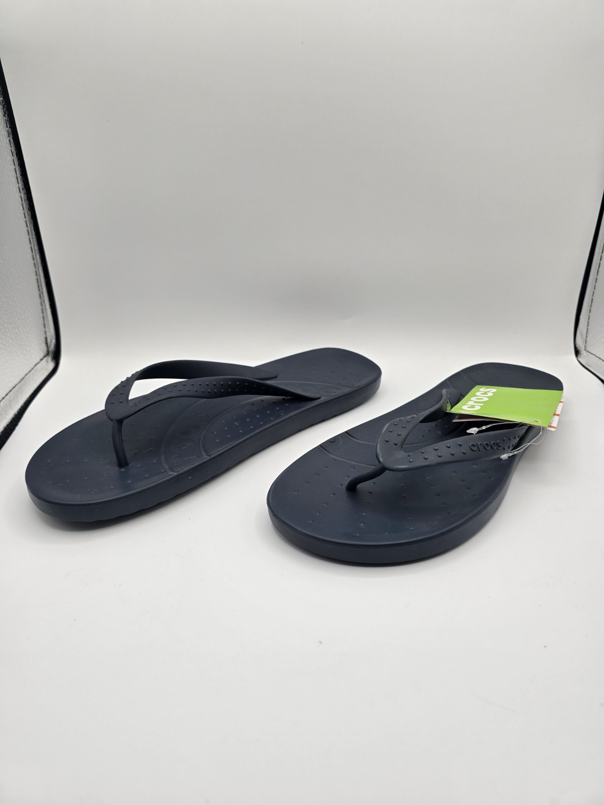 NWT Crocs Unisex Chawaii Flip Flops Men’s 10 US Women’s 12 US Navy Blue Sandals