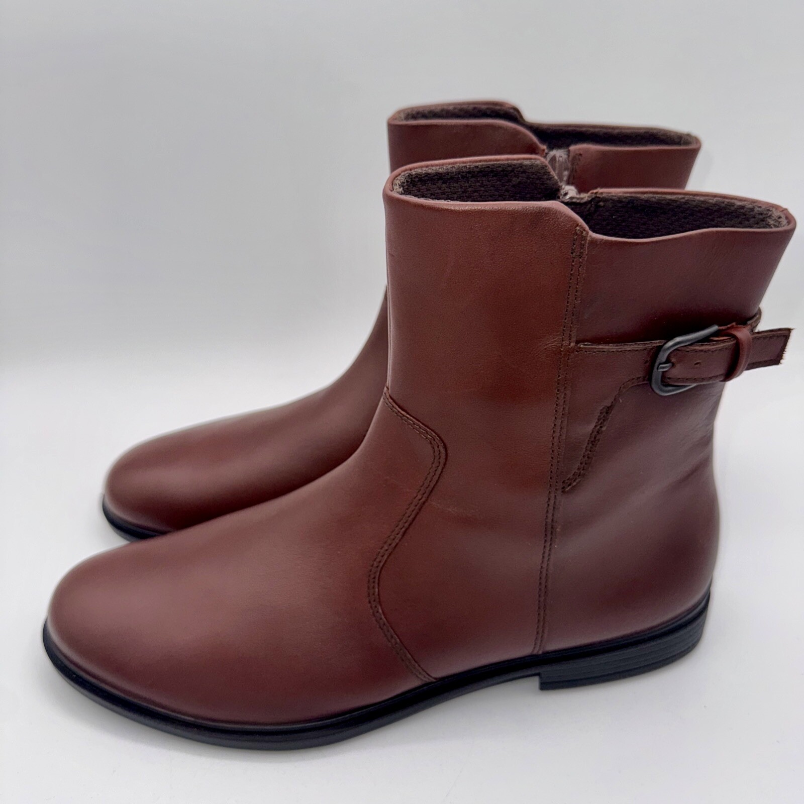 Ecco Touch 15 Buckle Hydromax Boots Women’s Size 9 EU 40 Brown Leather