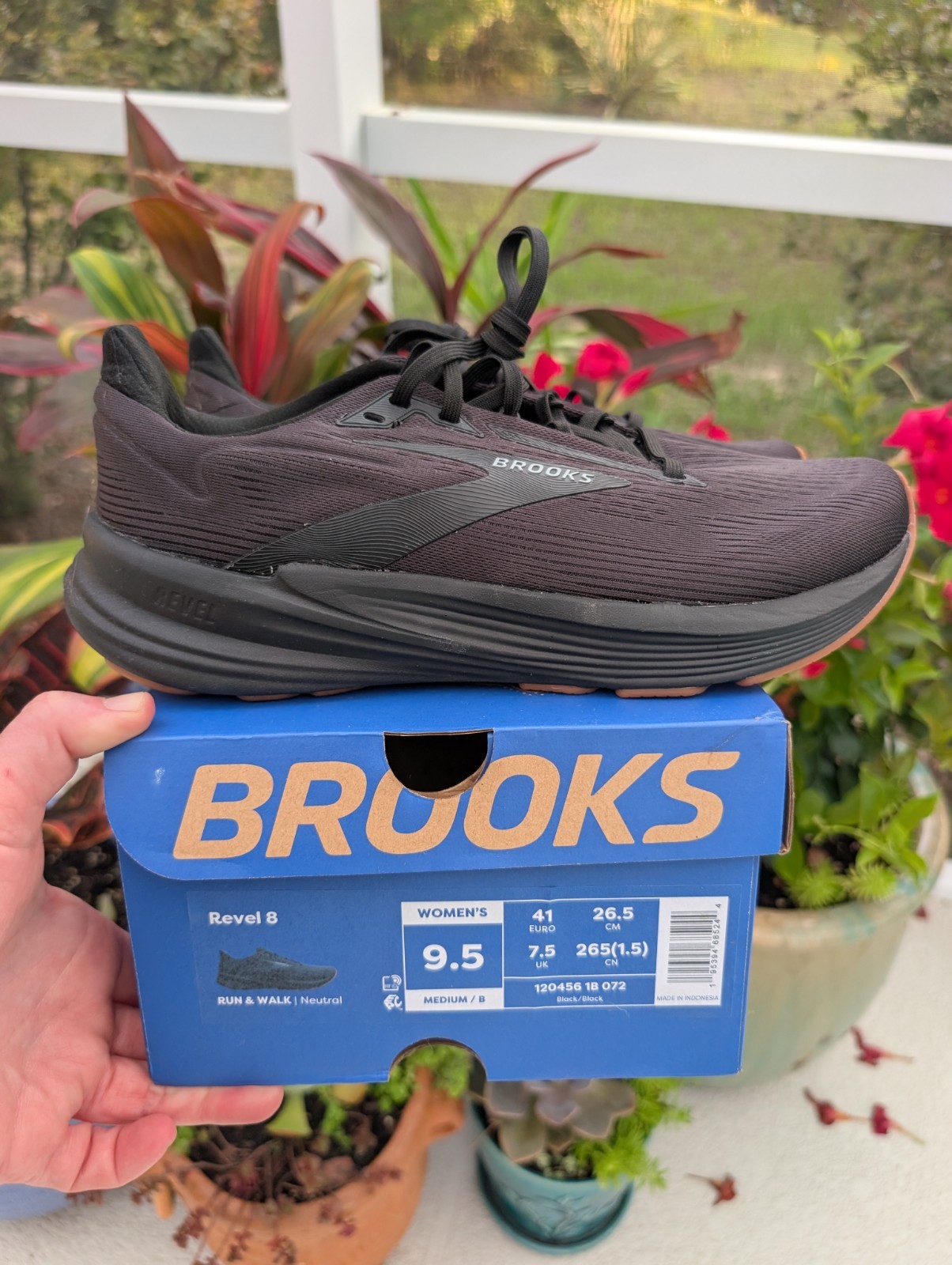 Brooks Revel 8 Running Shoes Women’s Size 9.5 Black Walking Comfort Sneakers NEW