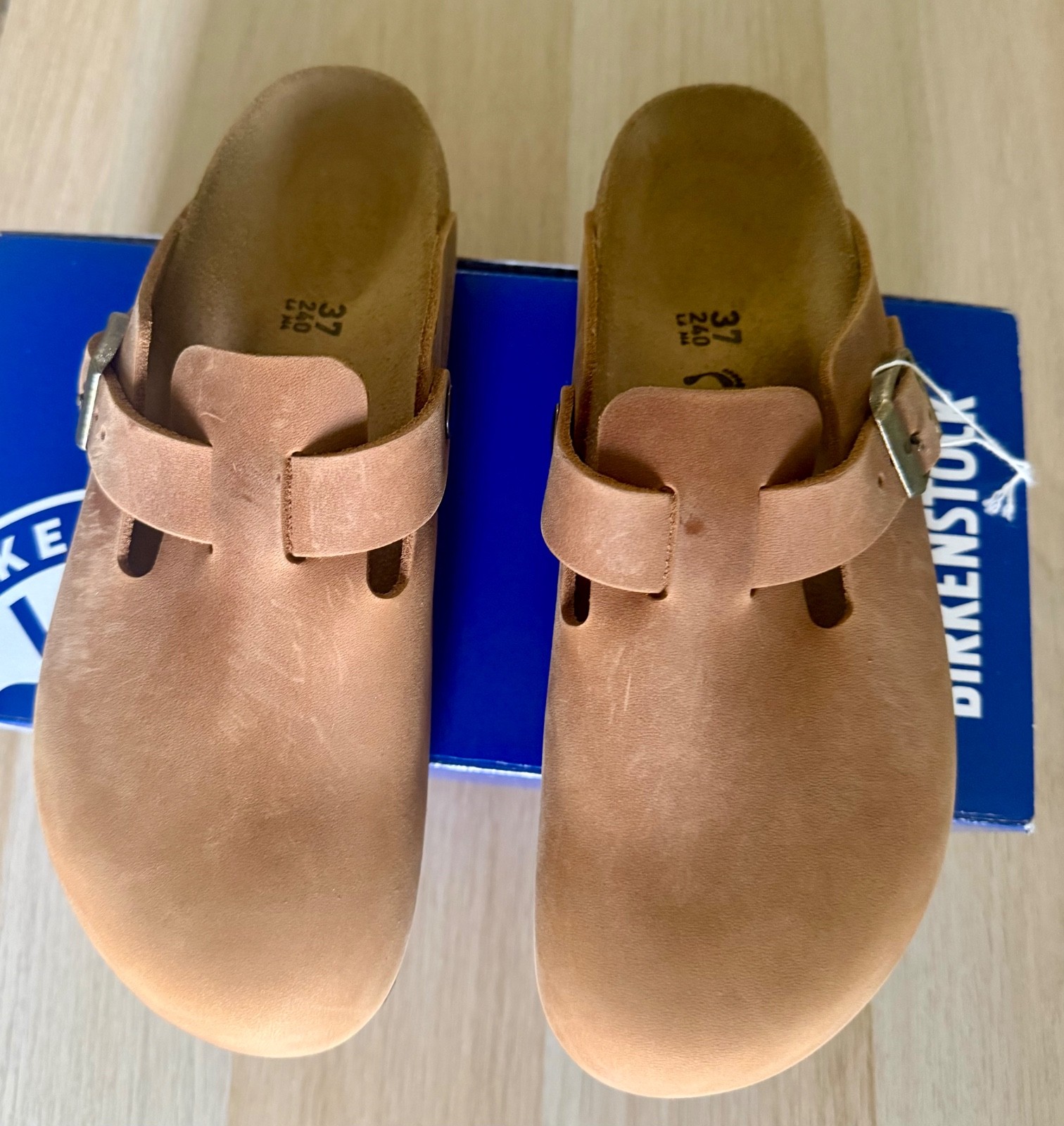 Birkenstock Boston 37 medium/narrow Cognac