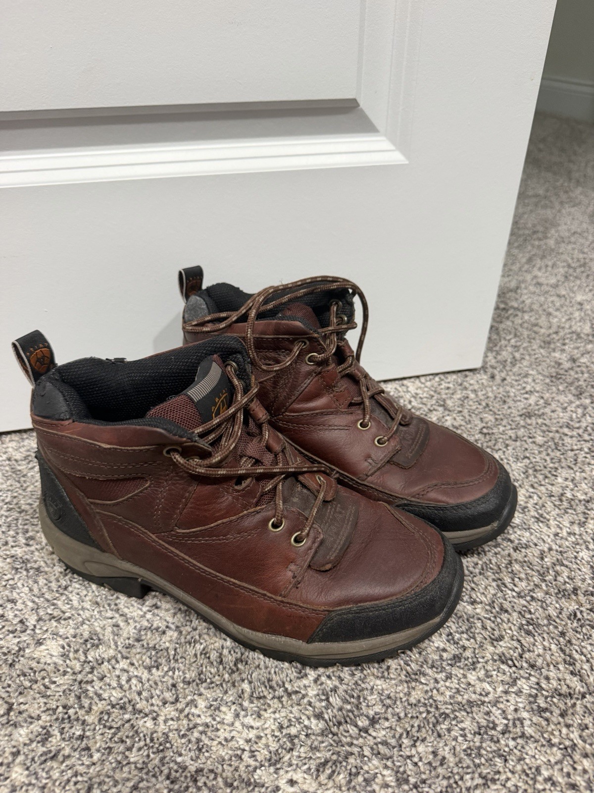 Ariat Ladies Terrain Sz 8D Brown Leather Boots Great Hikers Womens Size 8D