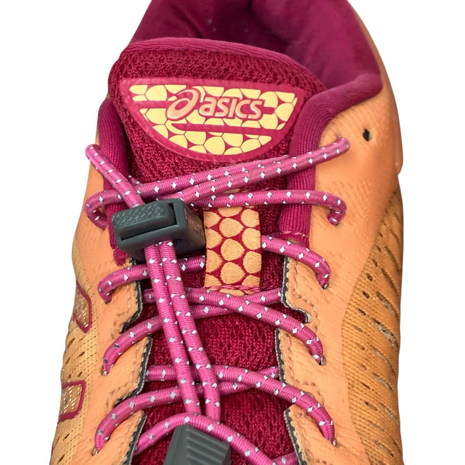 Asics Sneakers Womens 8.5 Orange Gel-Kayano 25 Running Workout Athletic 1012A026