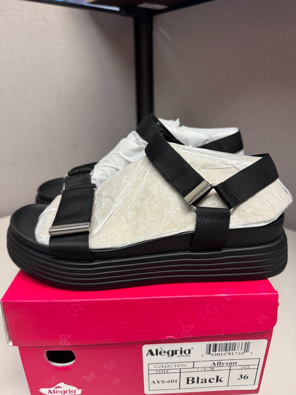 Alegria Women’s Allyson Sandals Black Size 36