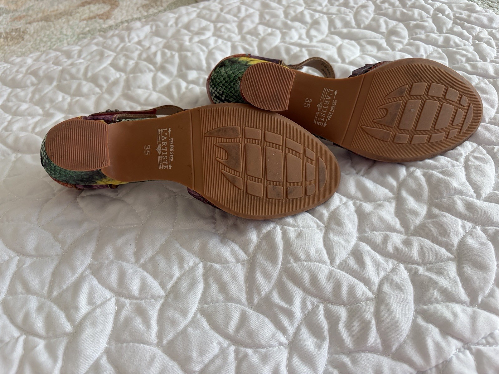 L’Artiste by Spring Step Women’s Luxe Leather Pumps Multicolor in Size 5