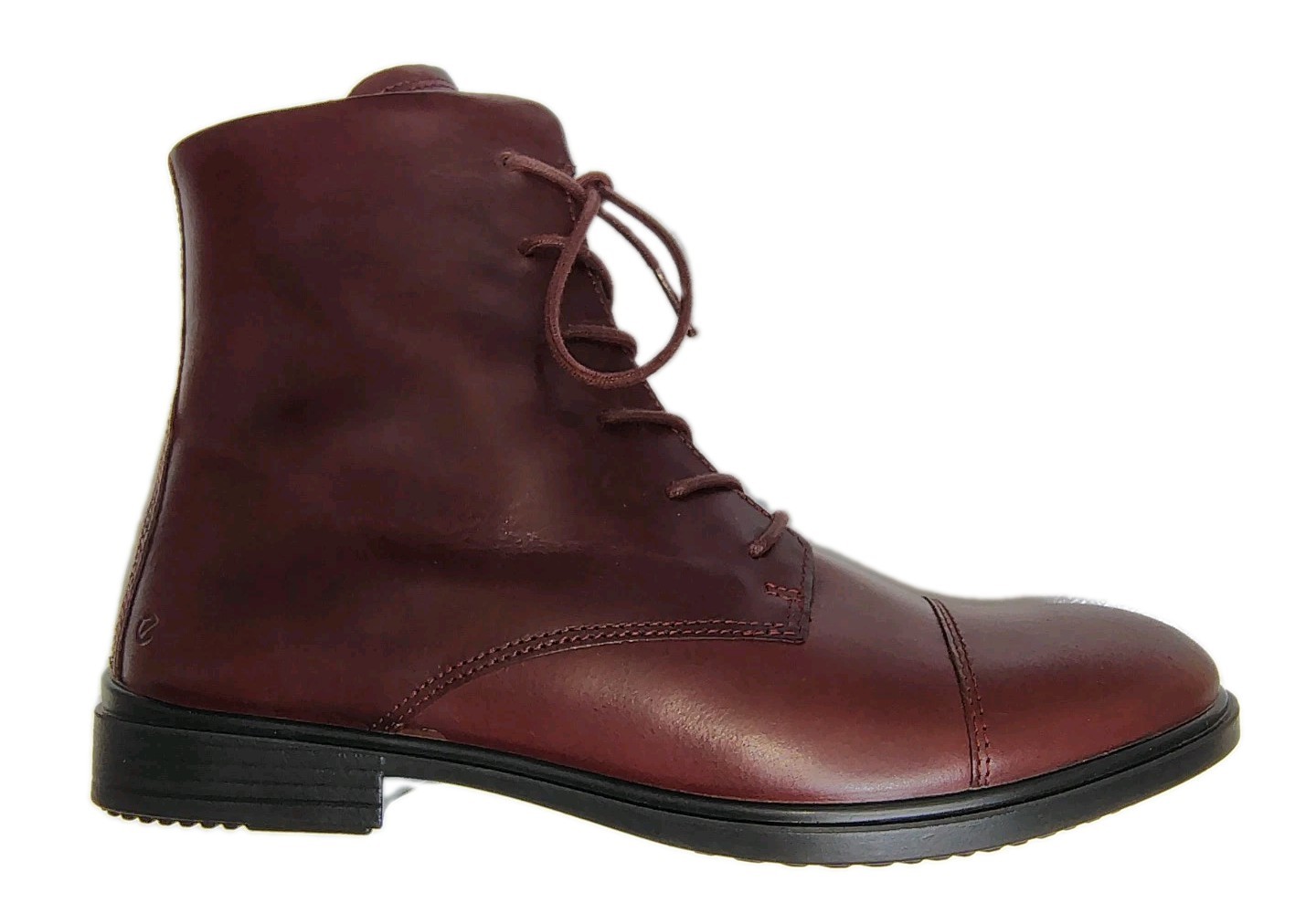 ECCO Touch 15 Lace Up Leather Ankle Booties Oxford Boots US Women 8-8.5 EU39 NEW