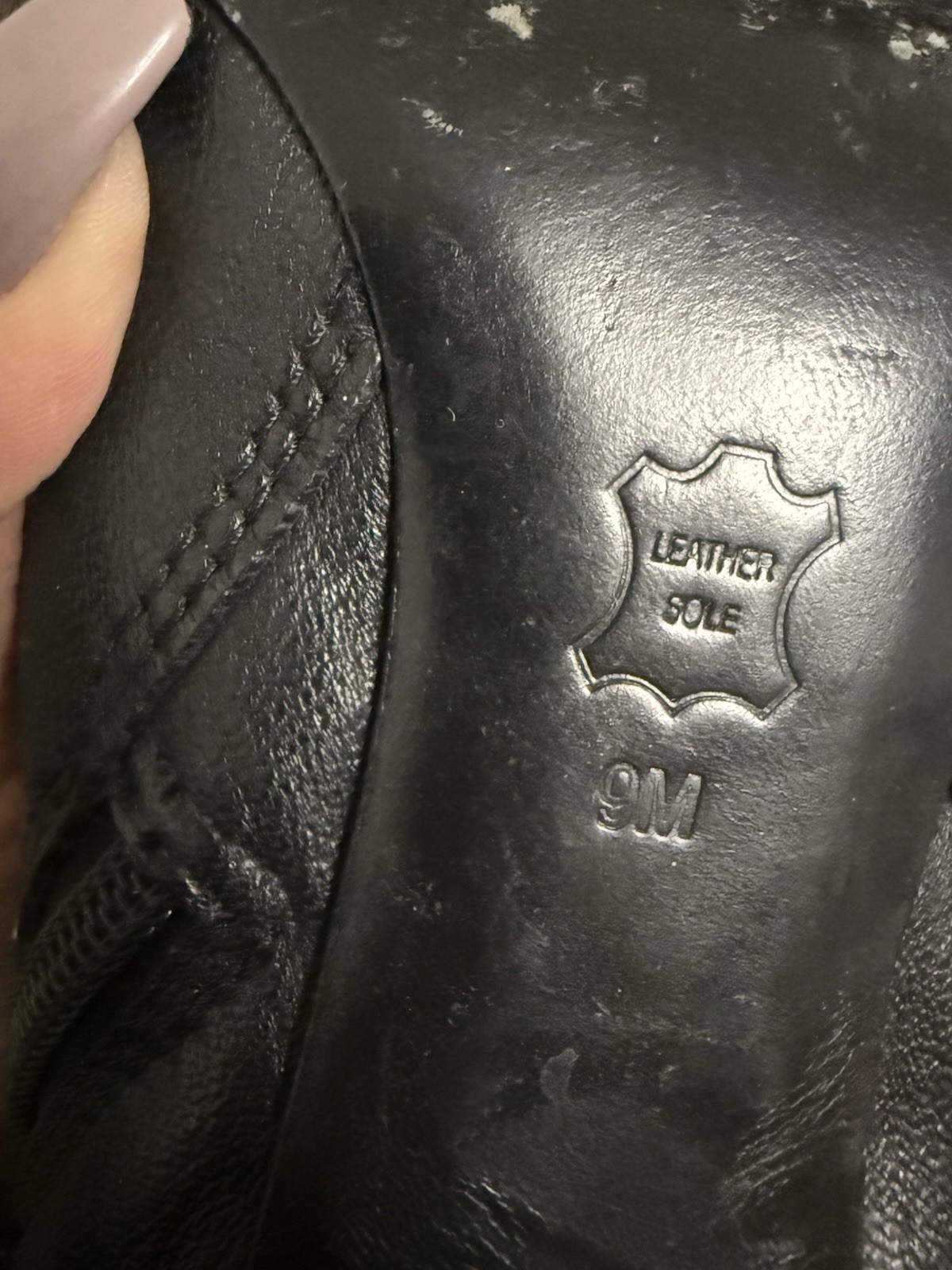 Tory Burch Black Leather Knee High Riding Boots Logo Zipper Pointed Toe US 9M