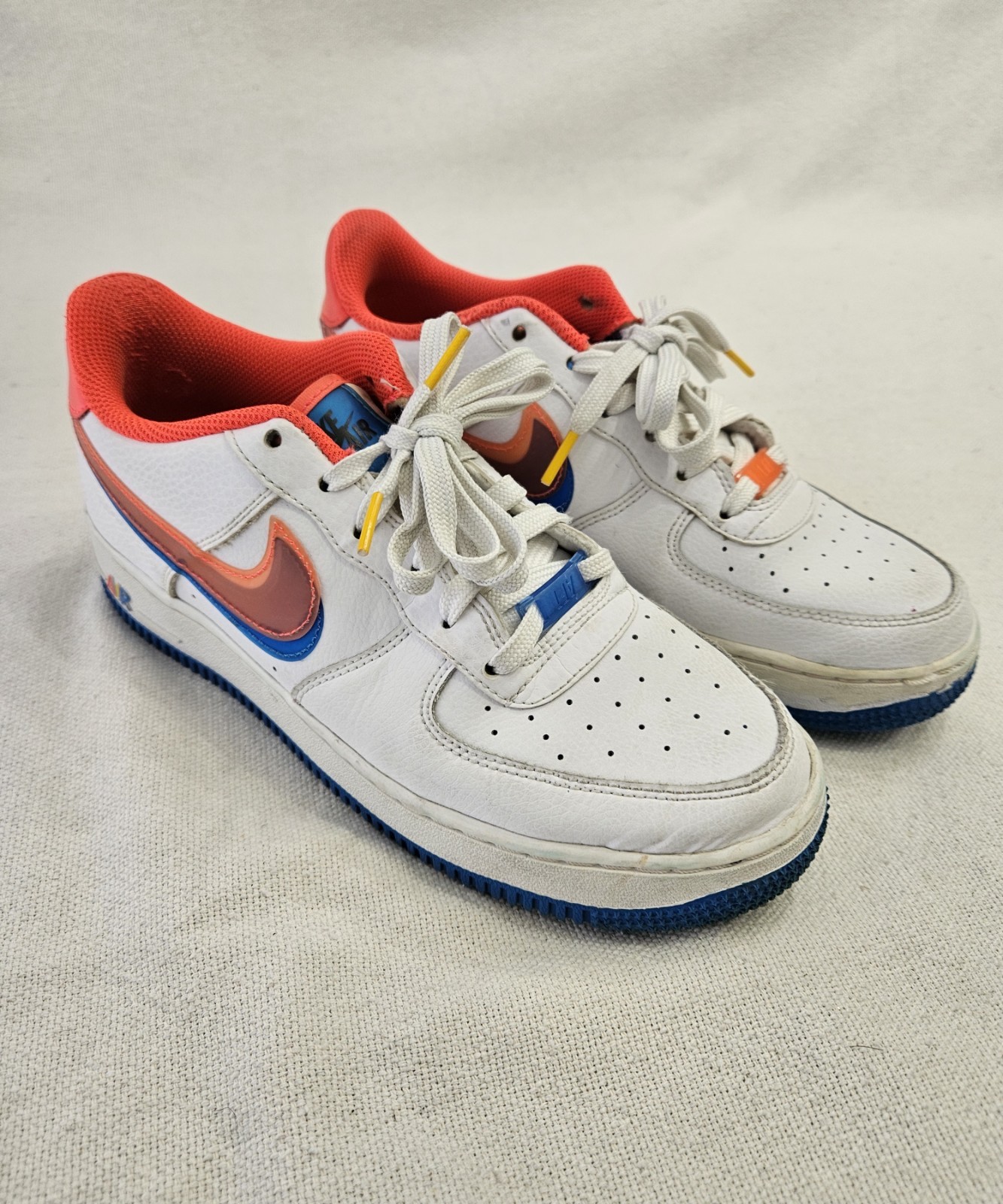 NIKE AIR FORCE 1 LV8 OFFSET 3D SWOOSH SNEAKERS Size Women Size 7 DX1787-100