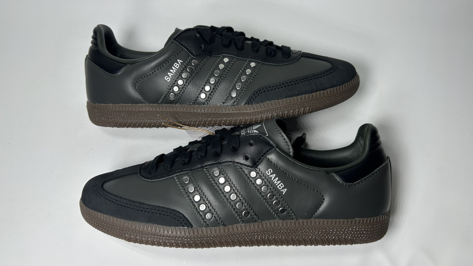 [IMPORT-FREE] adidas Samba OG Studded Stripes Wmns Sz 7-7.5-8-8.5-9 Black JR8869