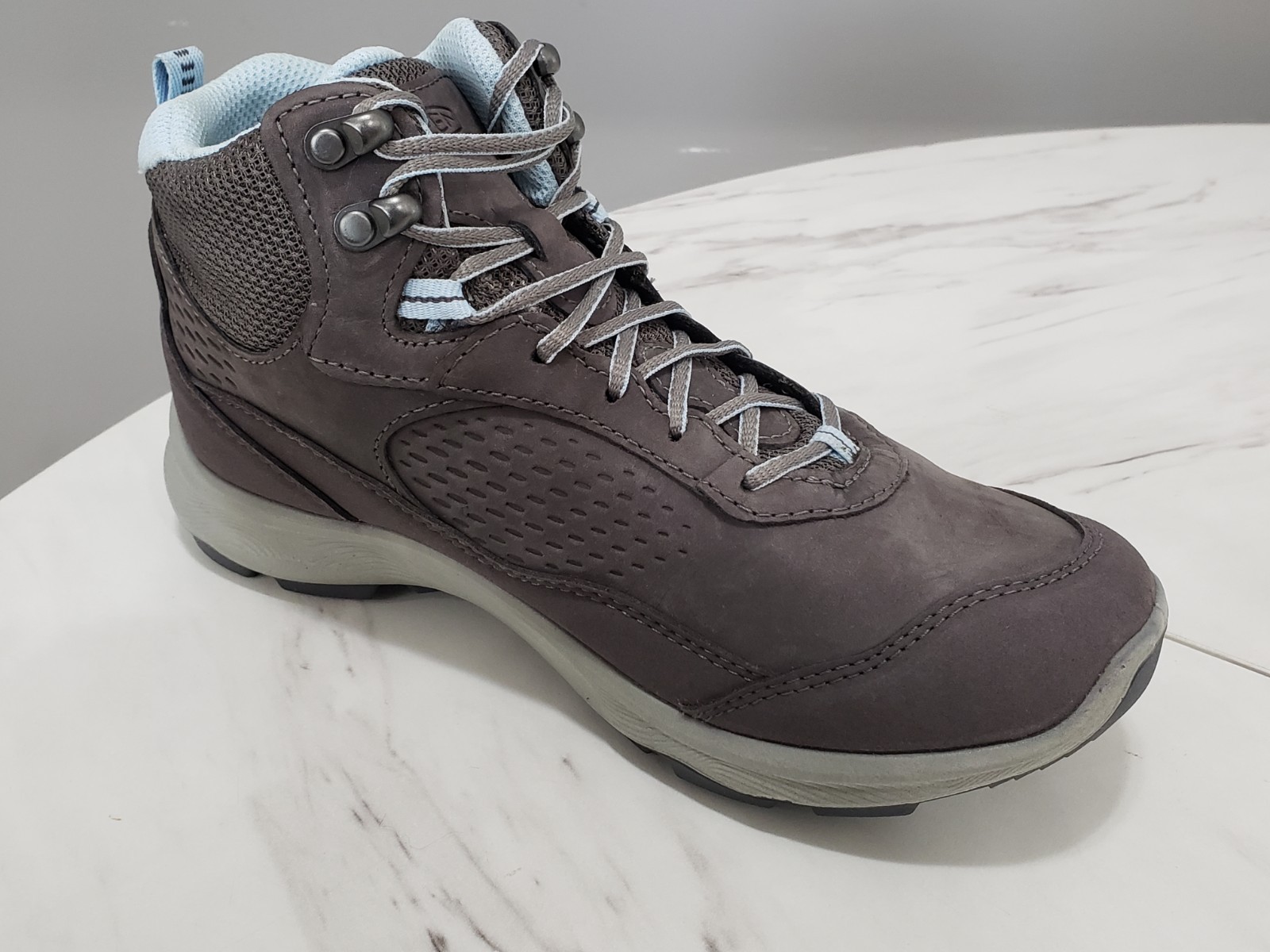 NEW WOMENS 5.5 KEEN Terradora Explorer Mid Waterproof Hiking Boots GRAY BLUE