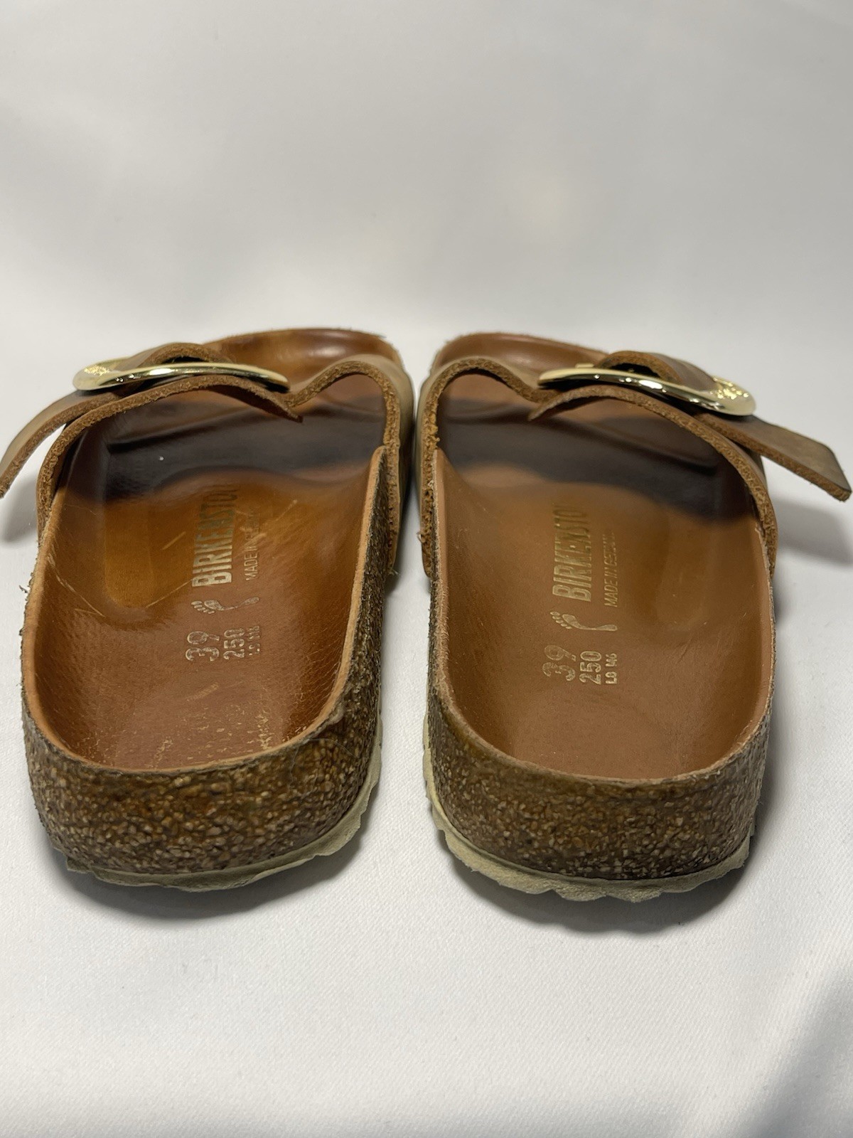 Birkenstock Madrid Big Buckle Women’s Sandals – Cognac EU 39 Narrow
