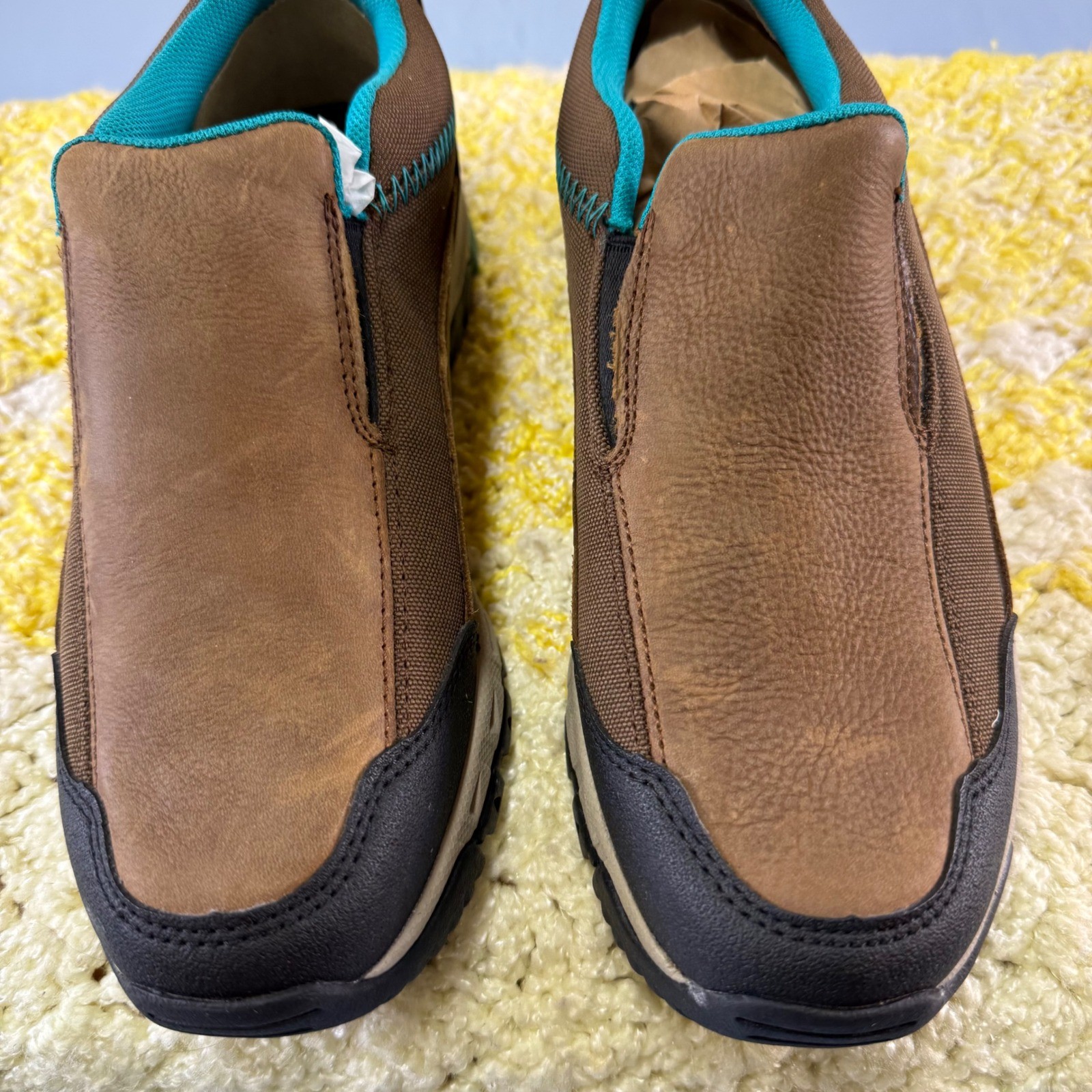 Ariat Skyline Slip-On Womens 7.5 Taupe Leather Hiking Walking Shoes 10020042 NEW