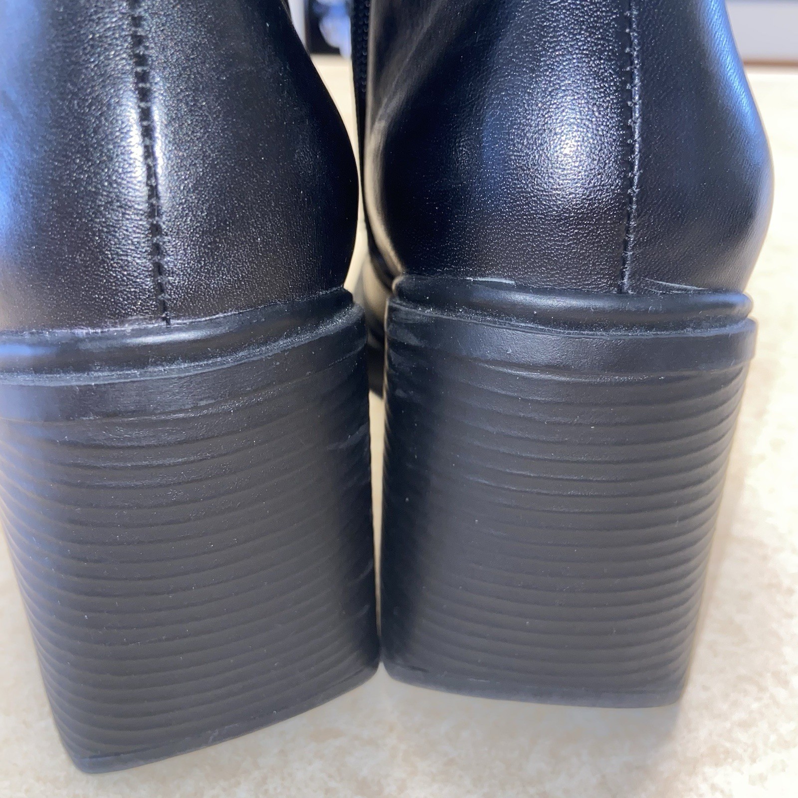 Vintage American Eagle Boots Womens Sz 10 Leather Goth Heel Platform 90s Y2K