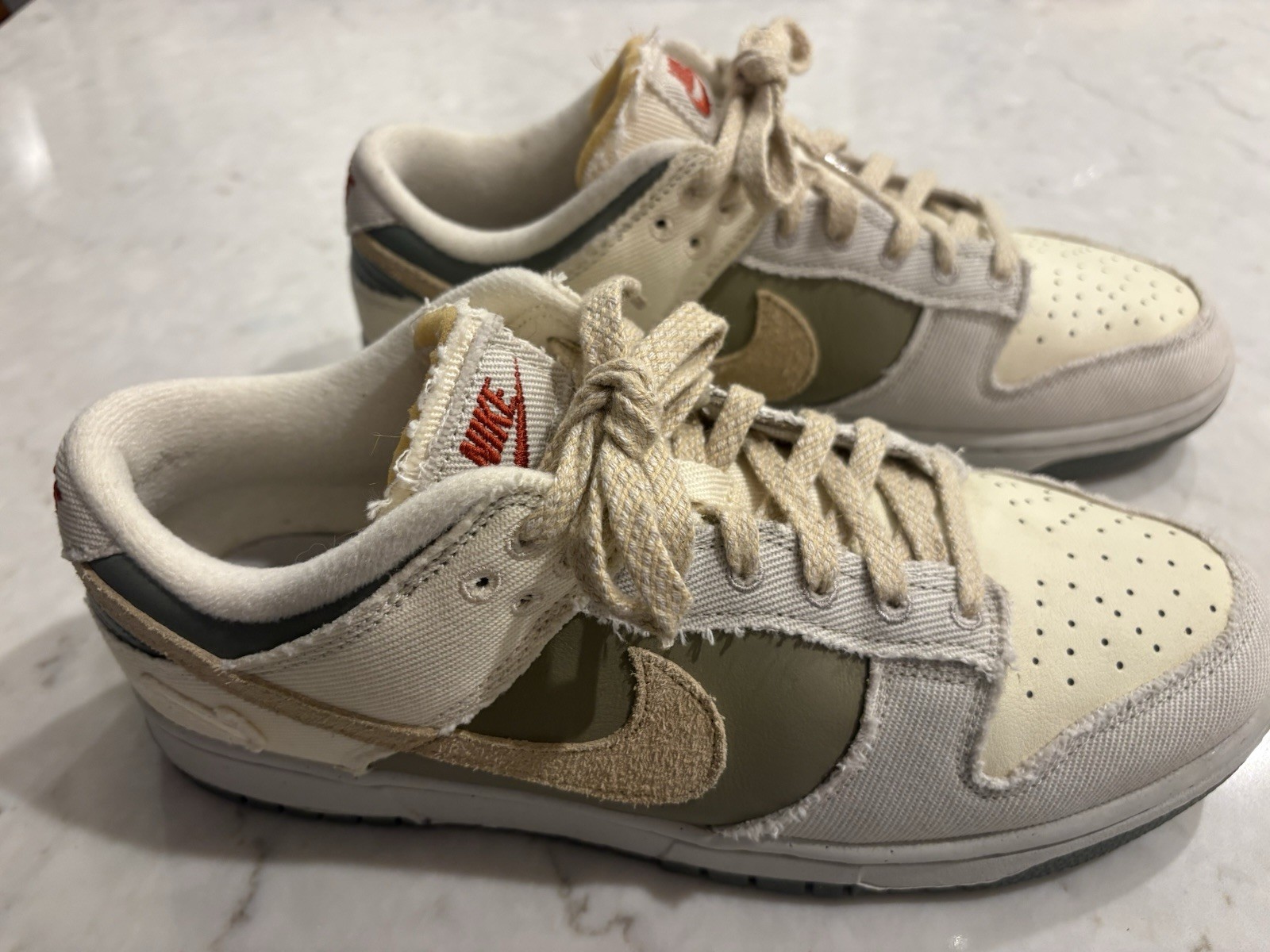 Nike Dunk Low Light Bone Dark Stucco Low Top Women’s Canvas Sneakers