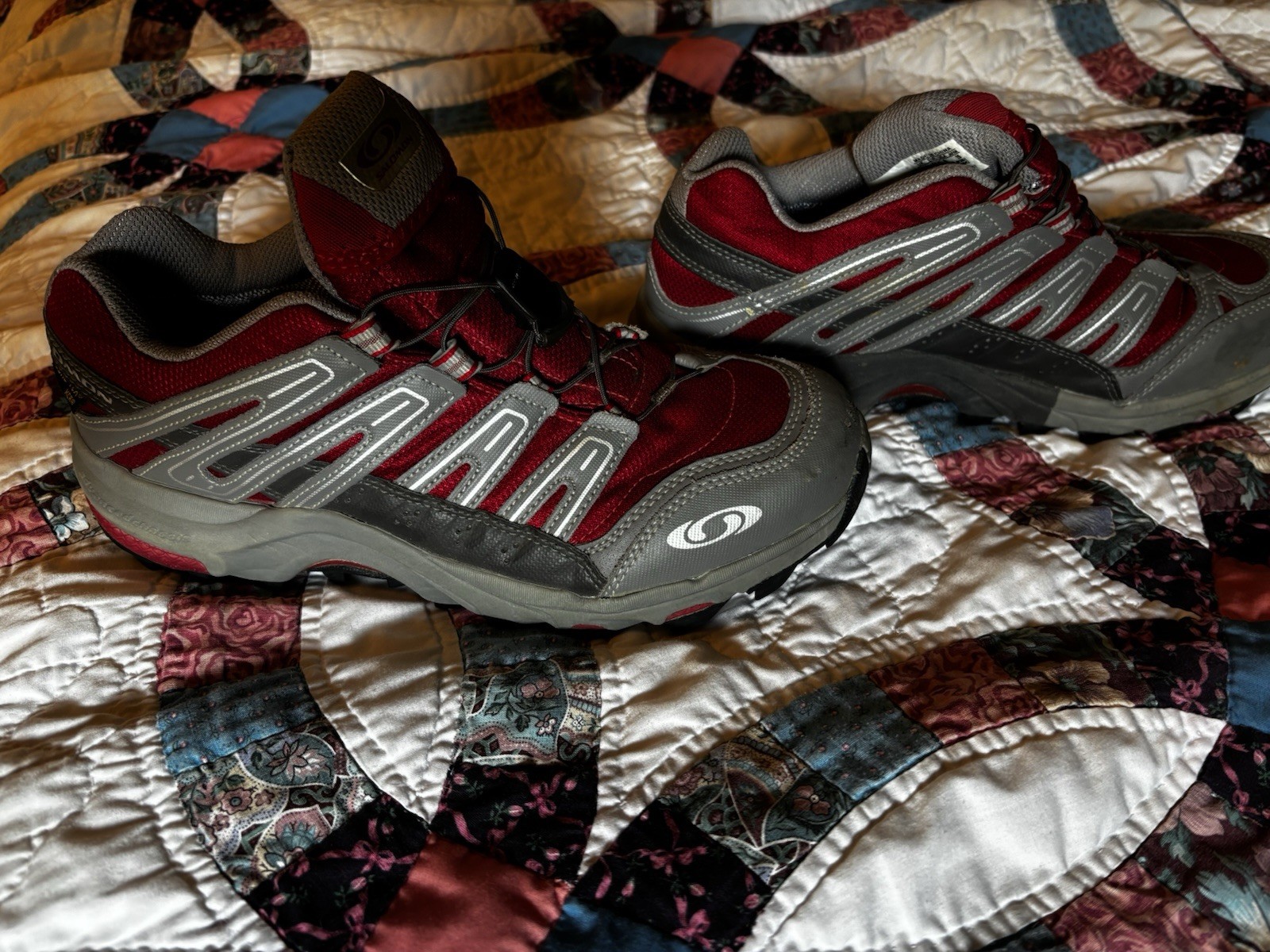 Salomon XA Comp 2 XCR Gore-Tex Women’s Trail Shoes Size 9 Red Gray Hiking