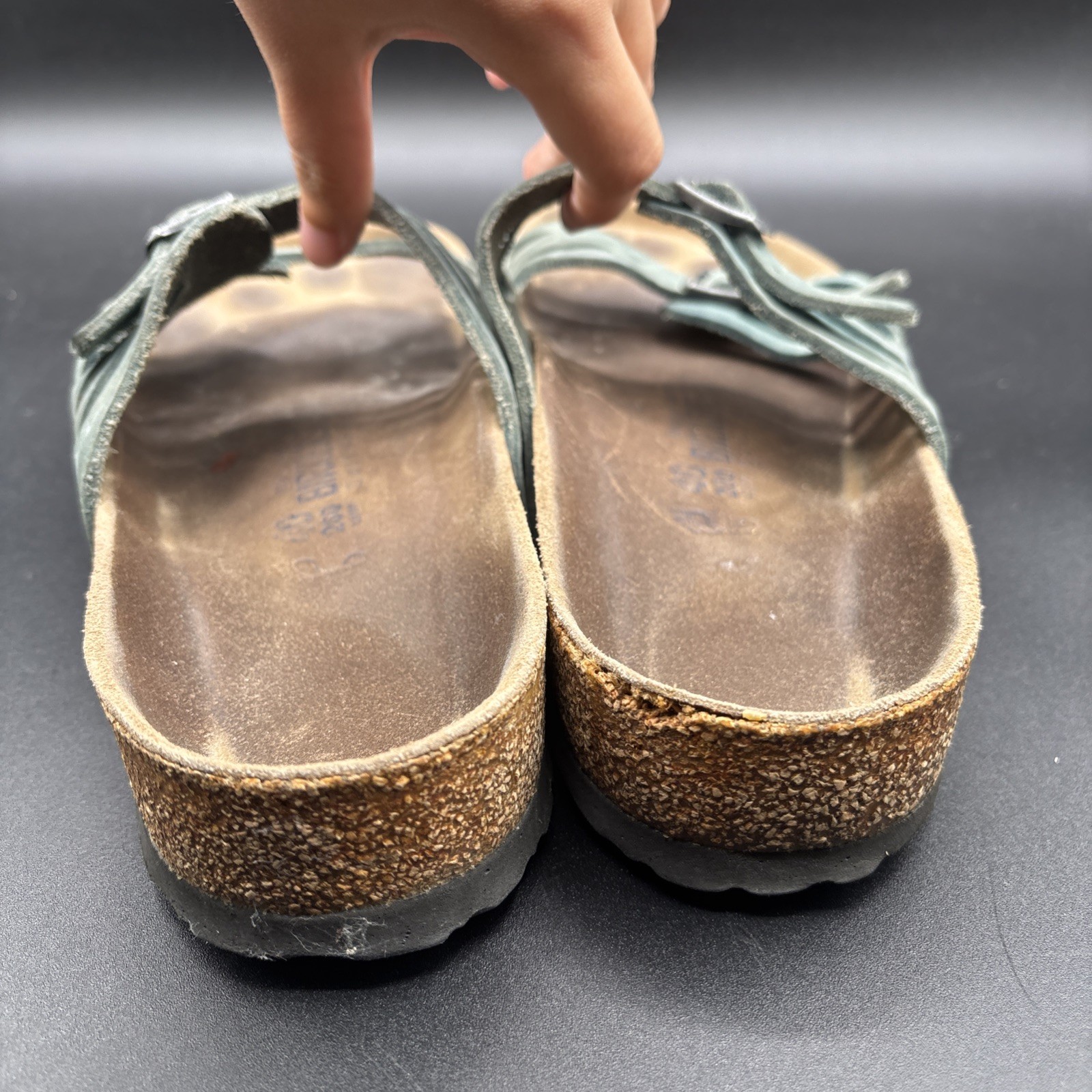Birkenstock Granada Sandals Slides Women’s EU 40 US 9 Soft Blue Turquoise
