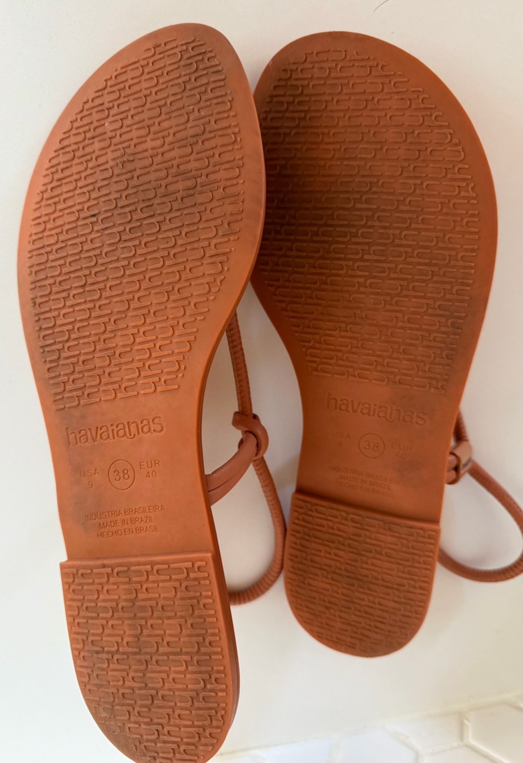 Havaianas Una Açaí Sandals in Orange EU 40 US 9 Fieto De Verao Brasileiro Brazil