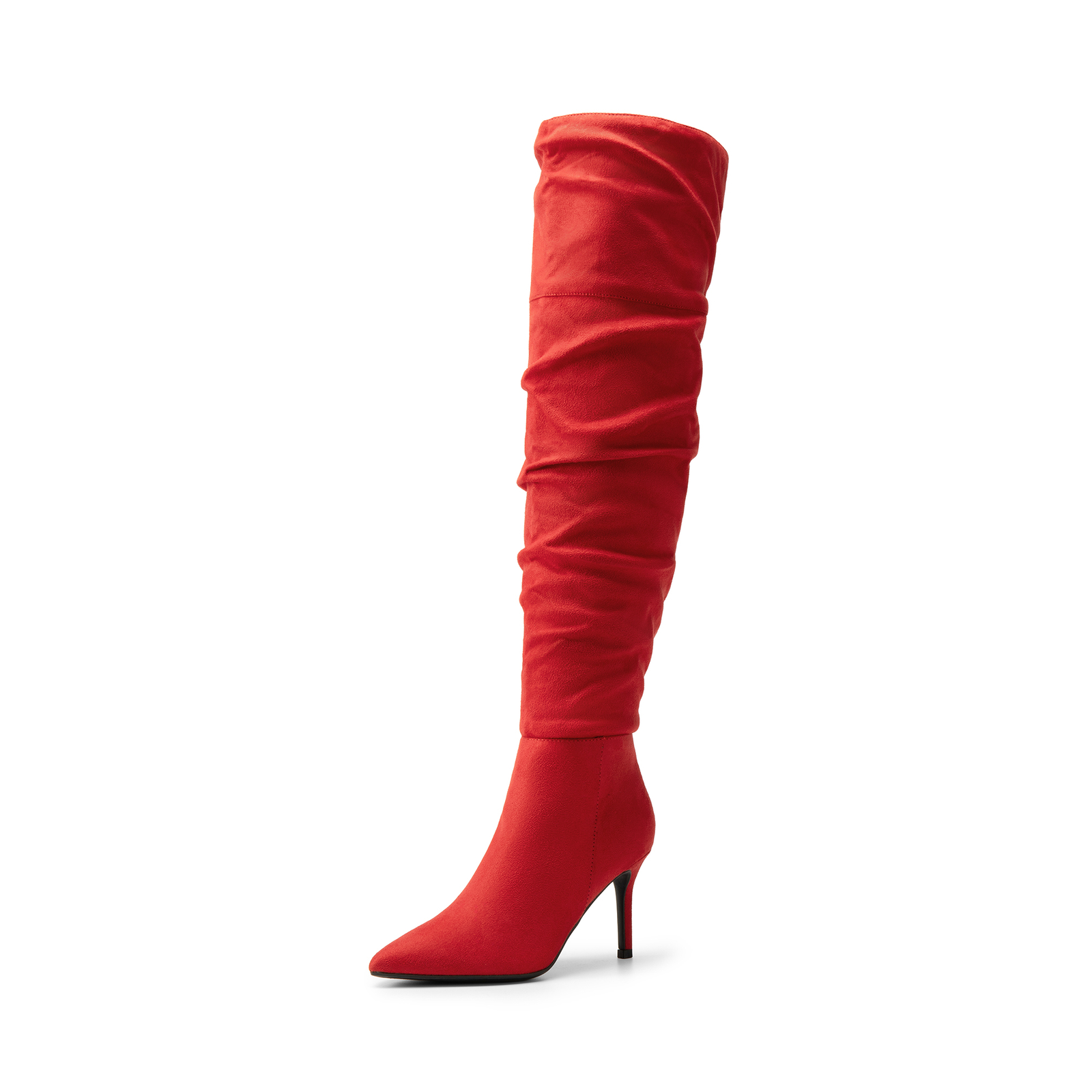 Women High Heels Over The Knee Boots Thigh High Pointed Toe Stiletto Party Boots