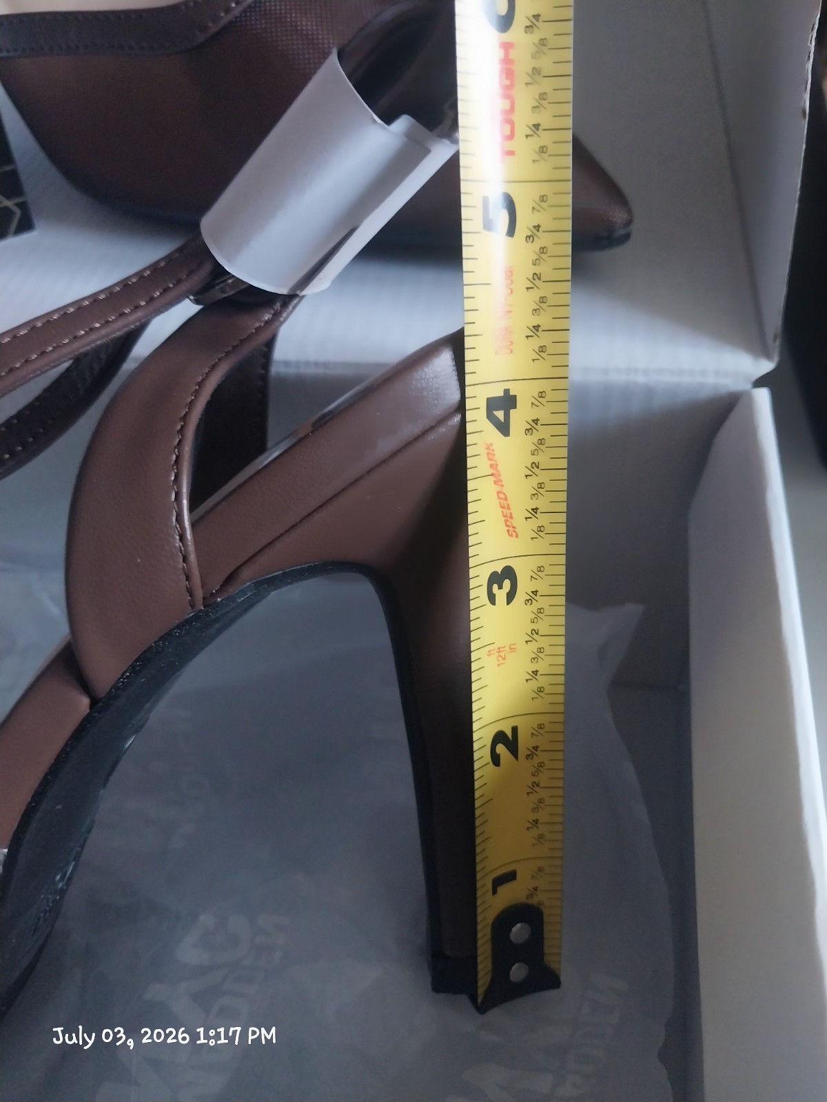 Madden NYC Mesh Brown Chocolate Heel Size 10 Nwt
