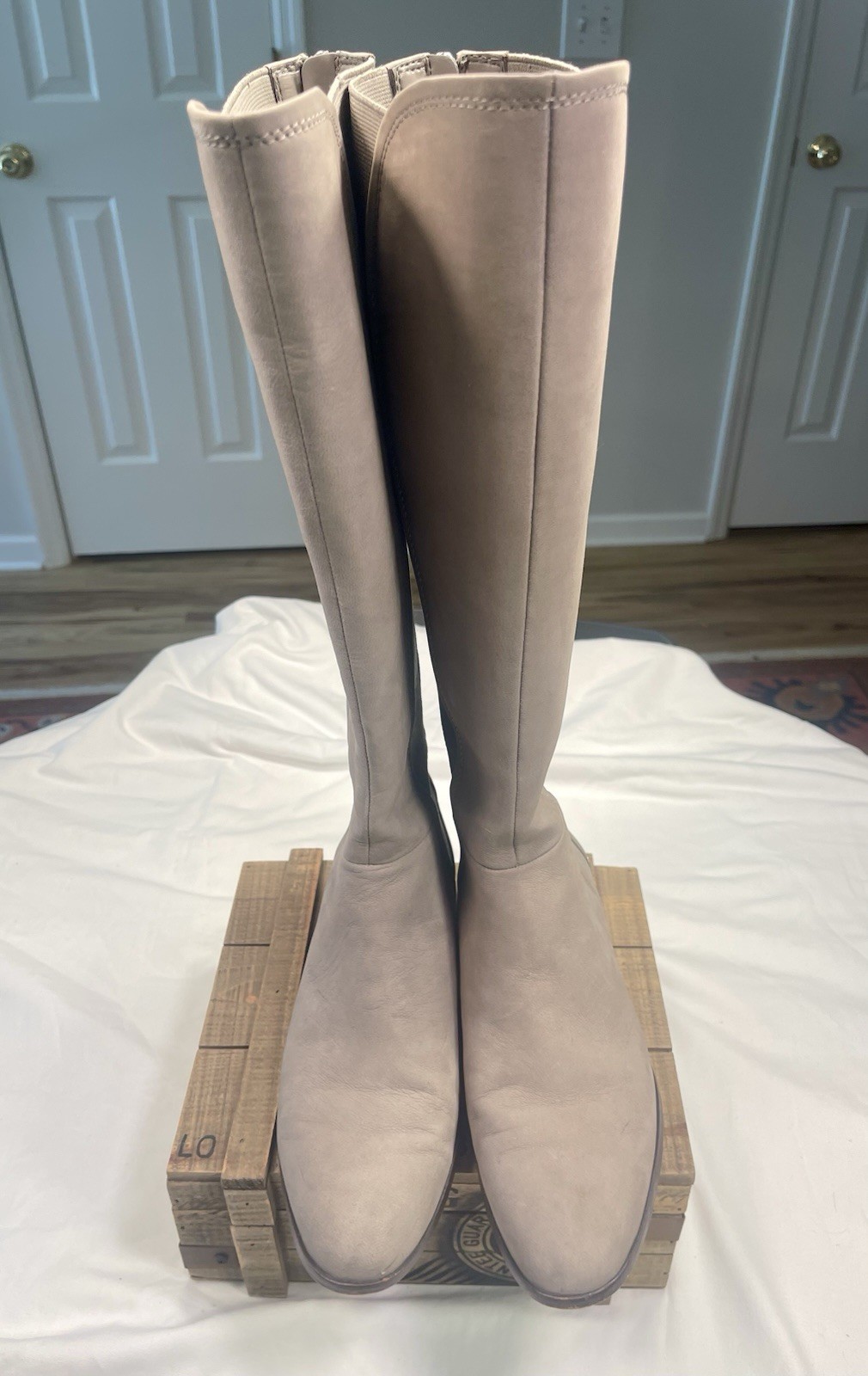 Louise Et Cie Leather Boots Taupe Size 6 1/2 M Fall Winter Spring