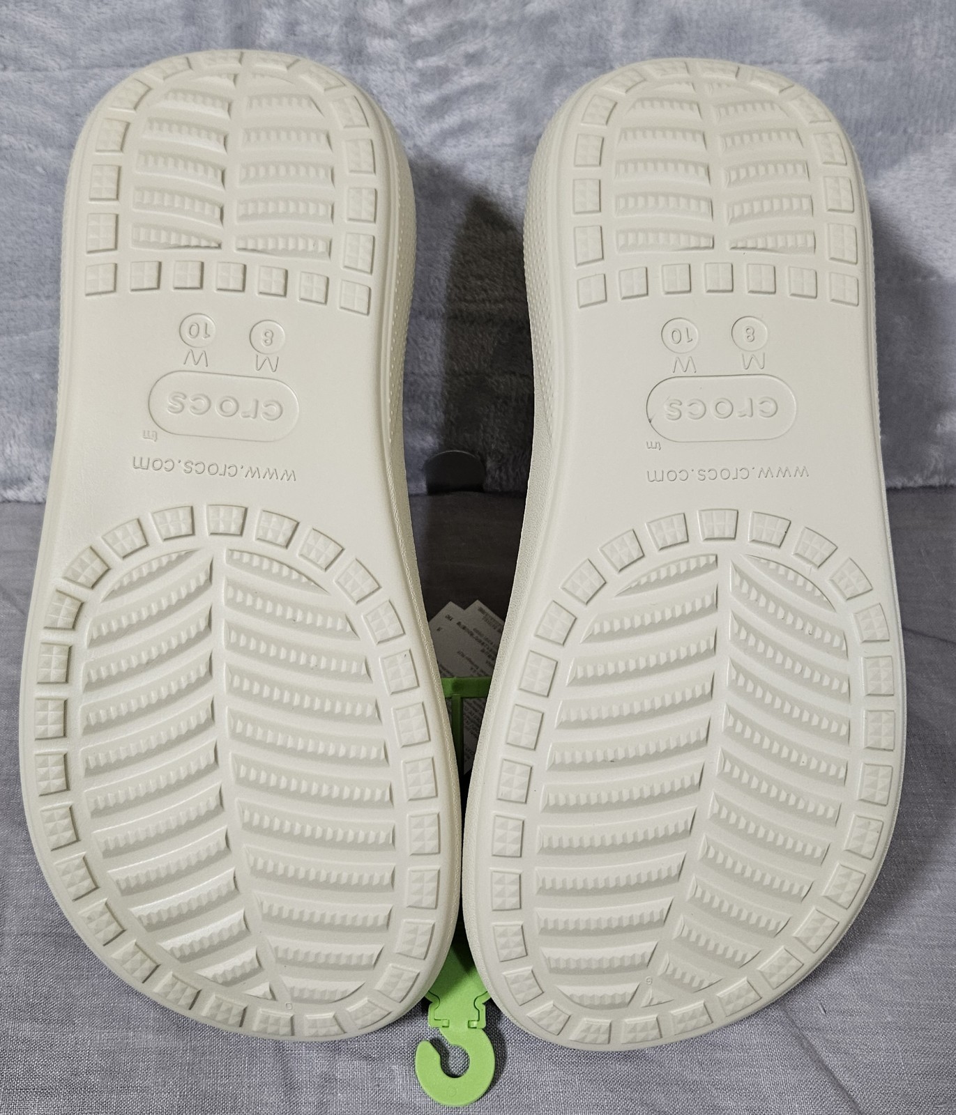 Crocs Crush Sandal Platform 2 Strap Women’s Size 10 Men’s Size 8 Bone 207670