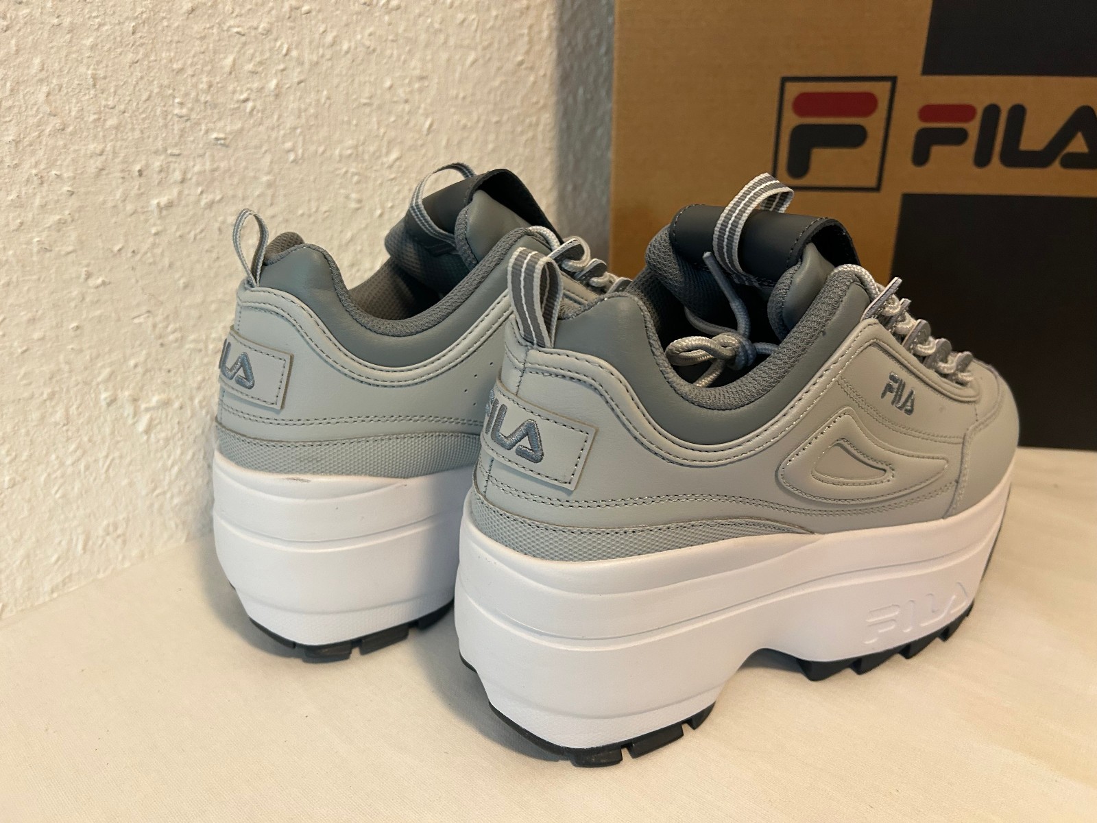 Fila Disruptor II Wedge Platform BNIB ggry/monu/wht