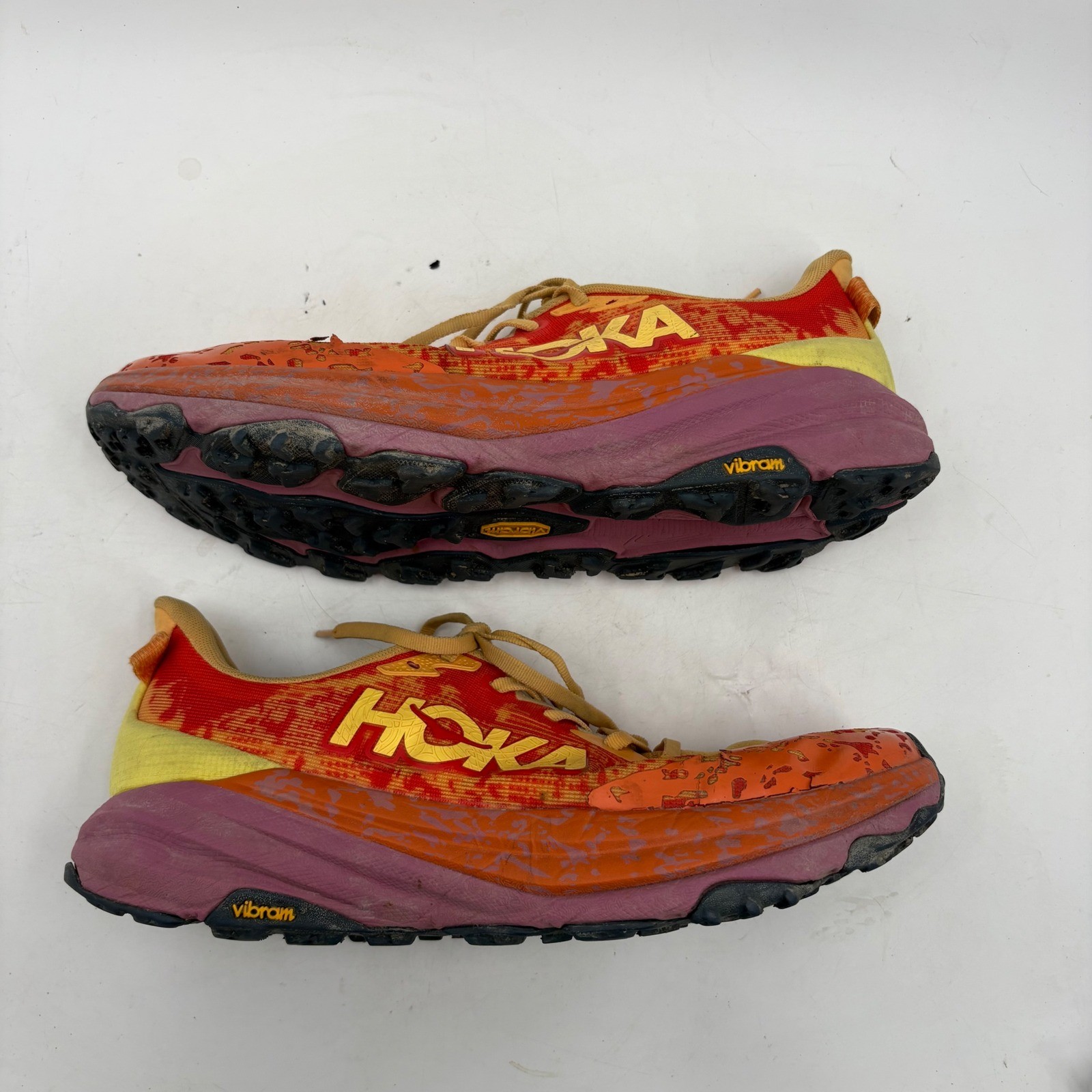 Hoka Speedgoat 6 Wide Womens 12D Solar Flare Orange Trail Running Shoes 1147832
