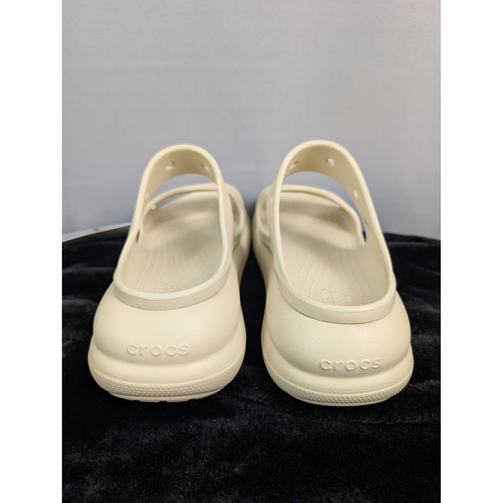 Crocs Classic Crush Sandal Women SZ-11 Men SZ-9 Bone New Platform Slide