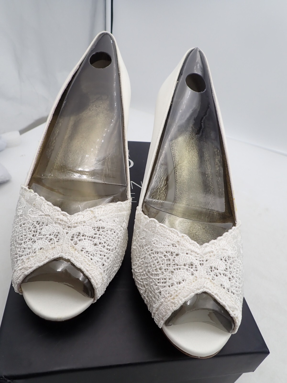 Adrianna Papell Womens JUDE Satin Peep Toe Classic Pumps 8.5 W