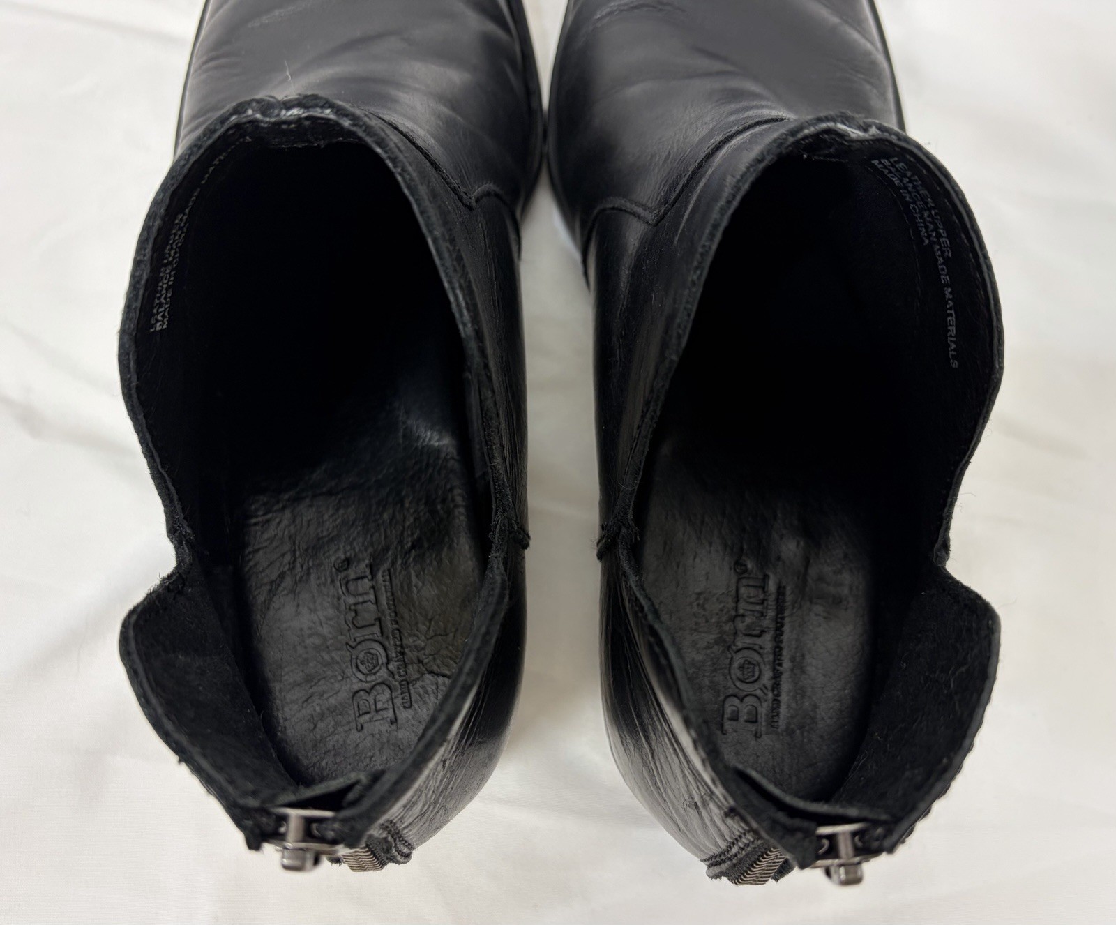 Børn Kerri Boot Black Leather Size 6.5