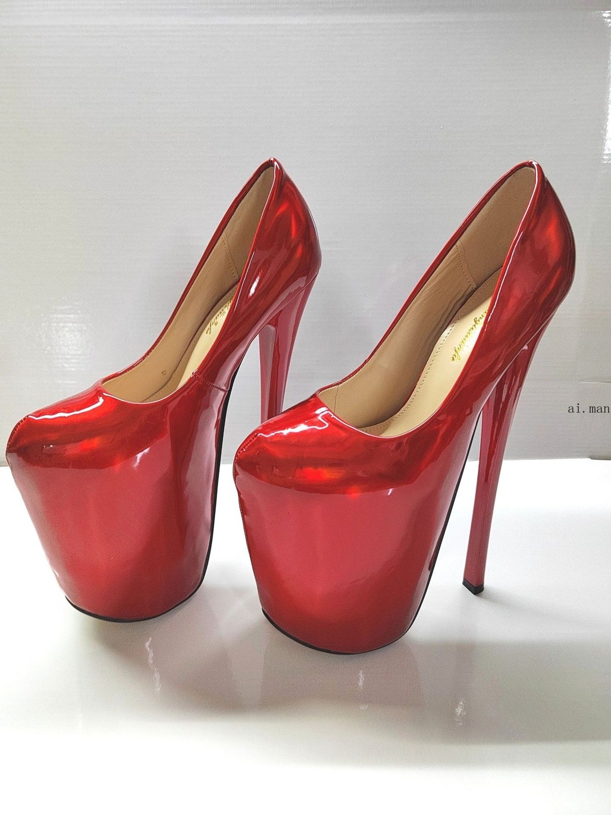 New Women Extreme High Heel 22cm Sexy Platform Pumps Stiletto Slip on Shoes Size