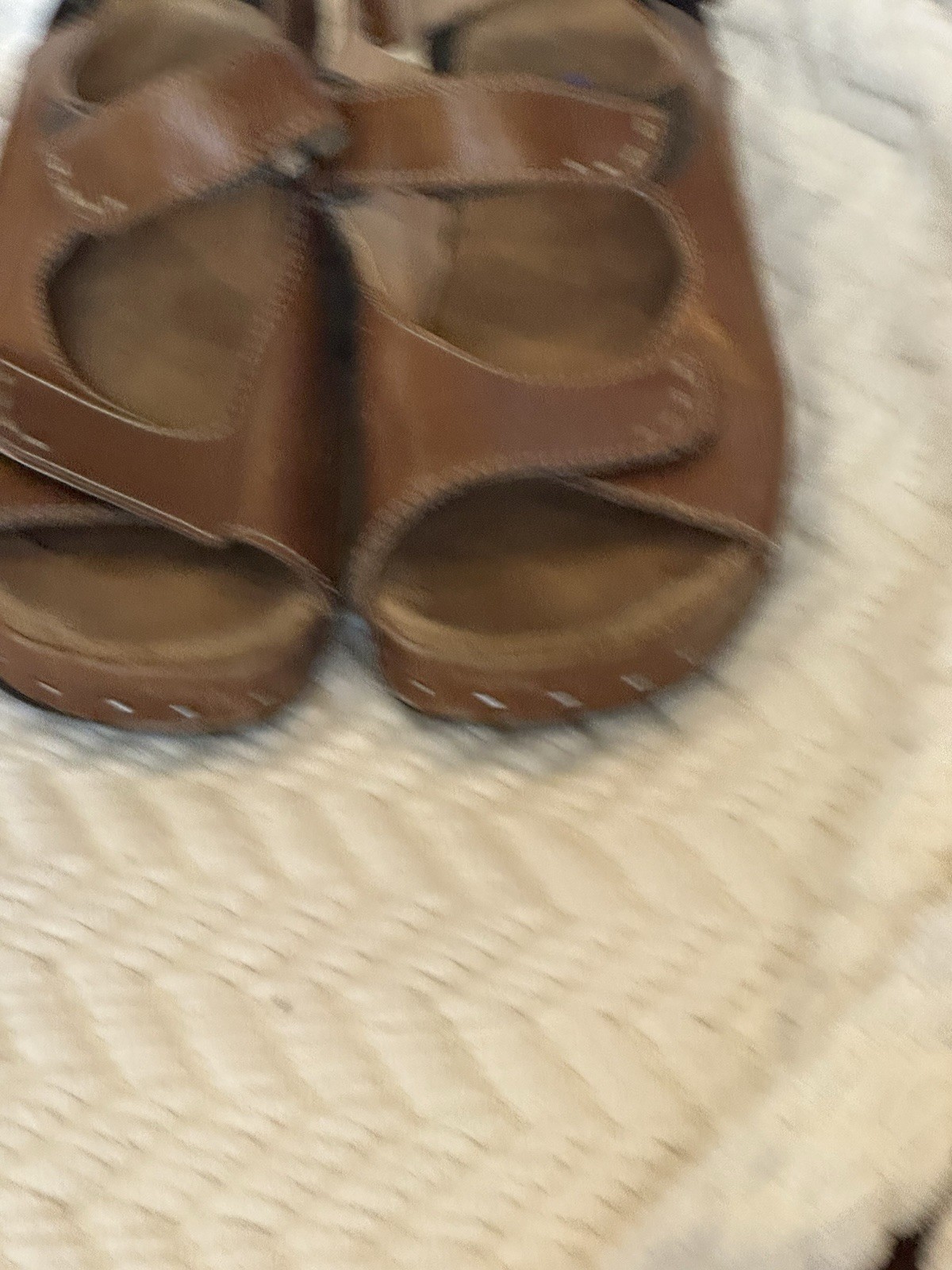 Wolky Jewel Camel Brown Leather Slingback Comfort Sandals Women’s Size 40 9 US