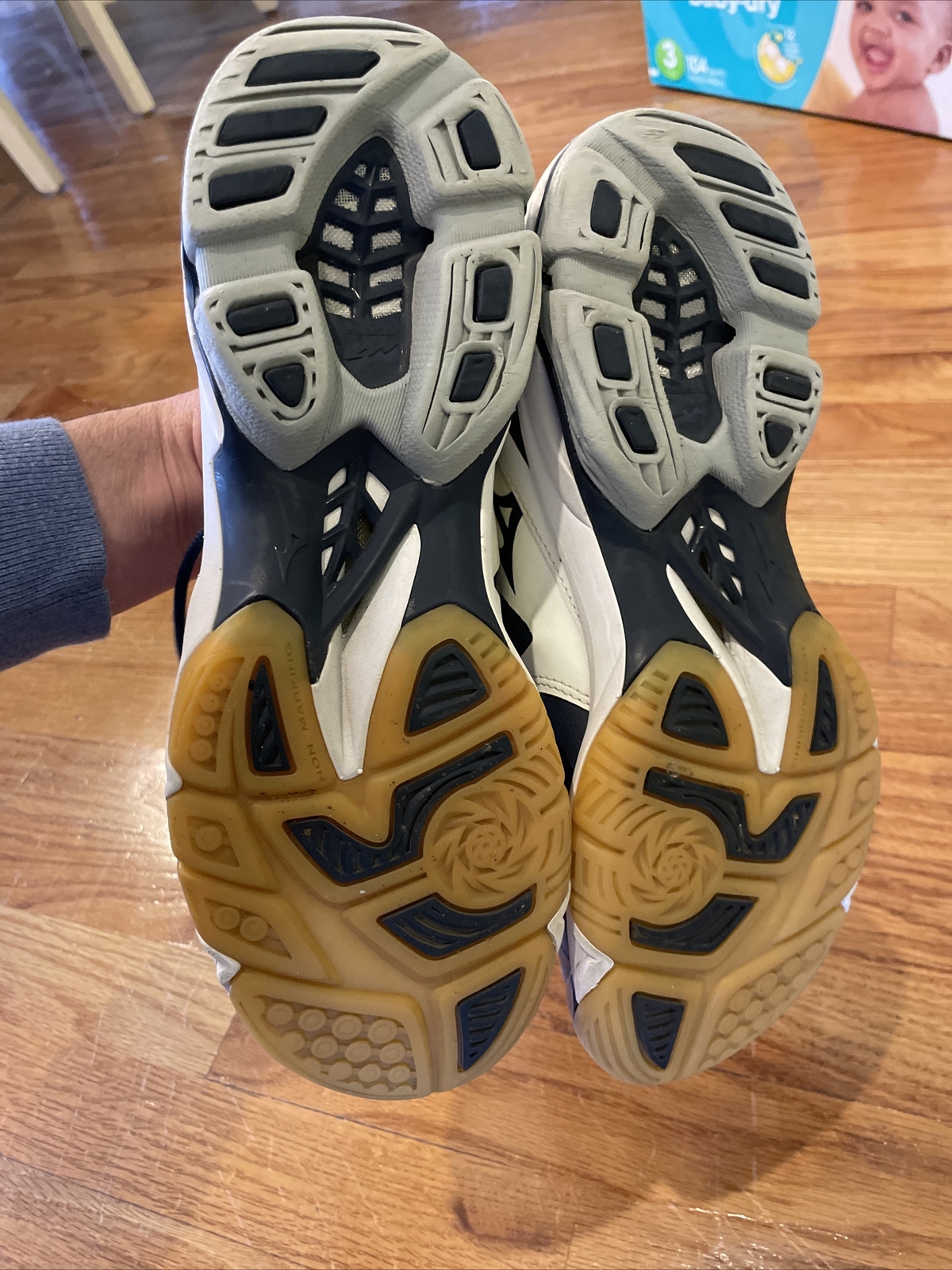 Mizuno Women’s Wave Lightning Z Volleyball Shoes Blue White US Womens Size 10